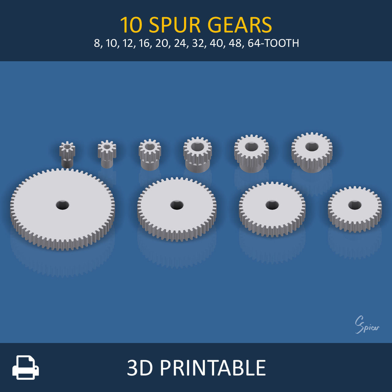 Ultimate Gear Collection 3D print model_10