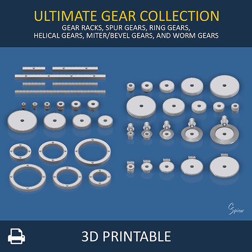 Ultimate Gear Collection 3D print model