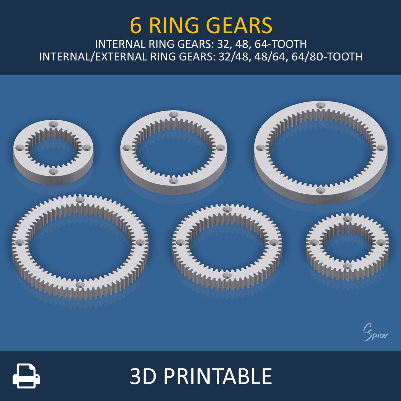 Ultimate Gear Collection 3D print model_12