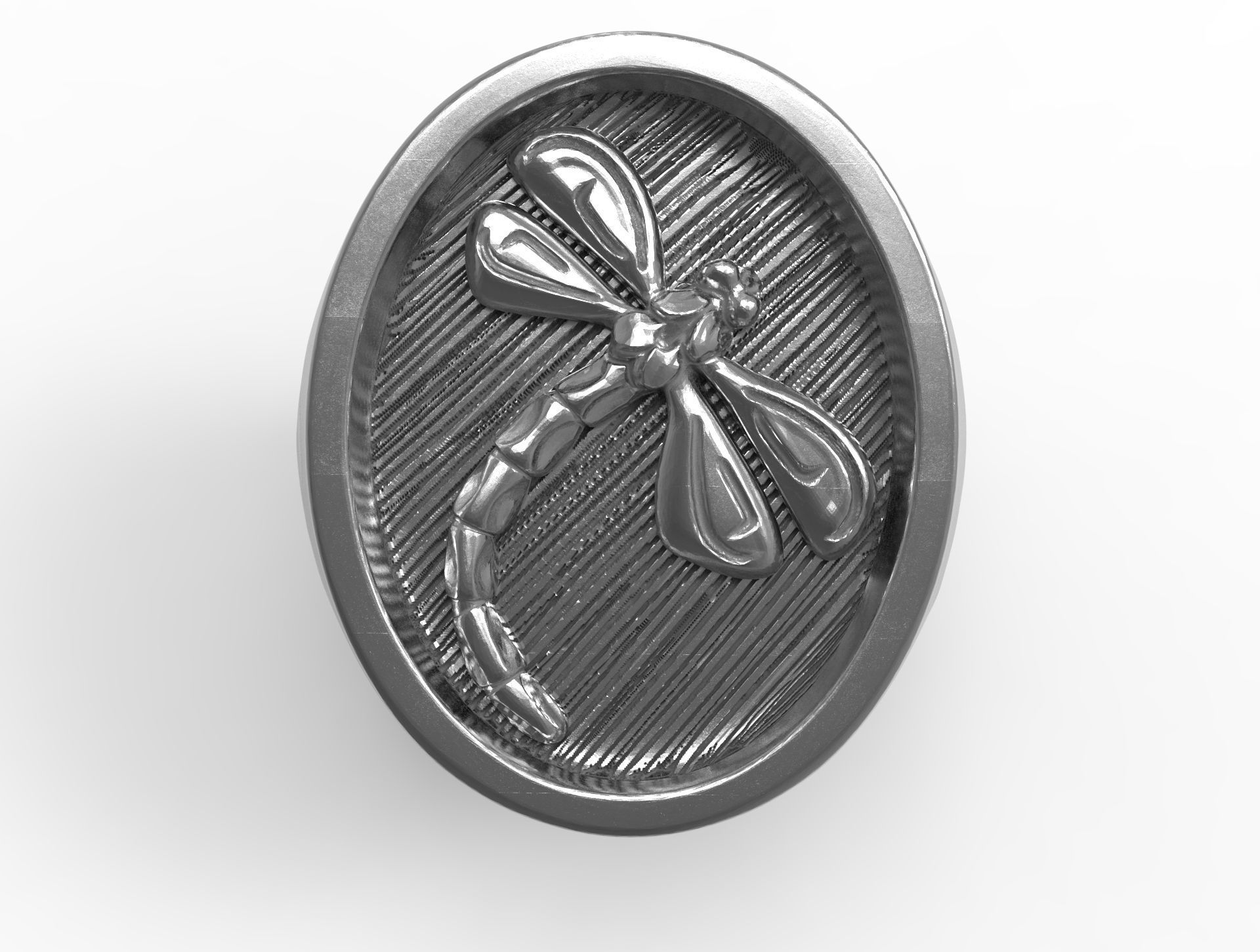 Dragonfly ring - Anello libellula 3D print model_7