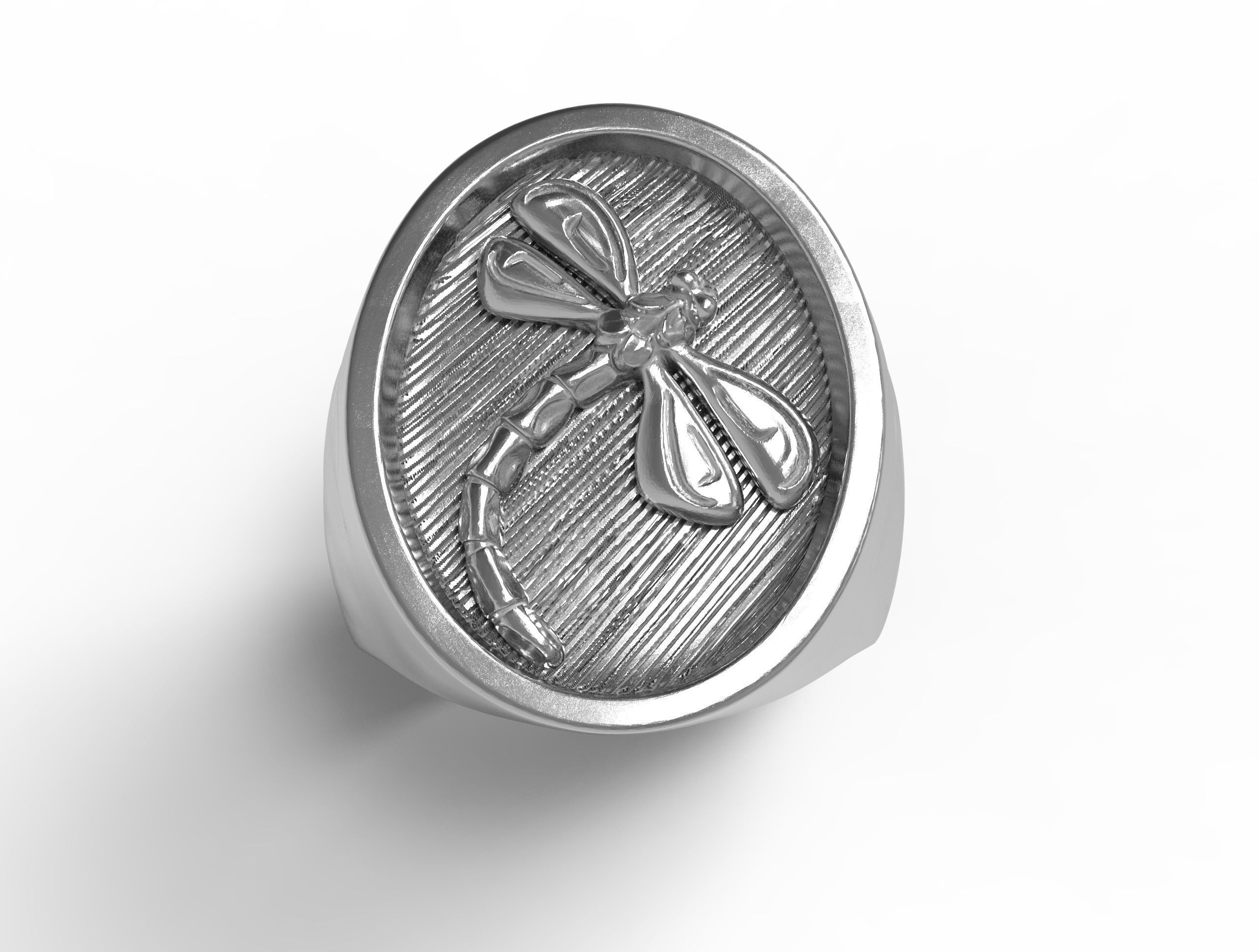 Dragonfly ring - Anello libellula 3D print model_8