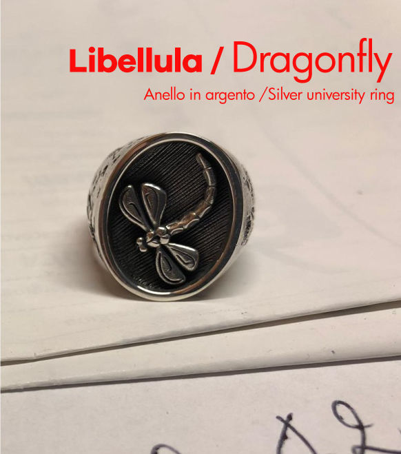 Dragonfly ring - Anello libellula 3D print model_3