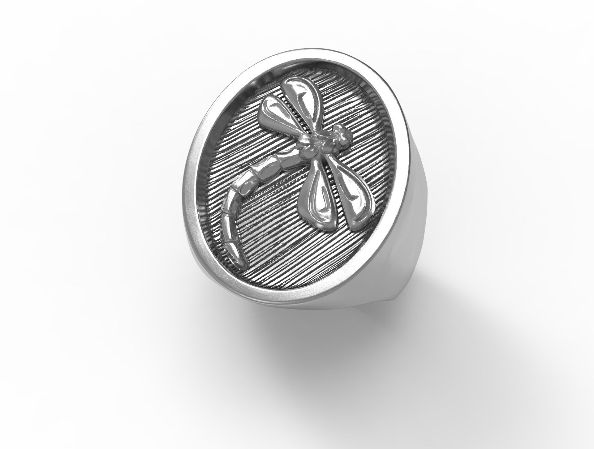 Dragonfly ring - Anello libellula 3D print model_6