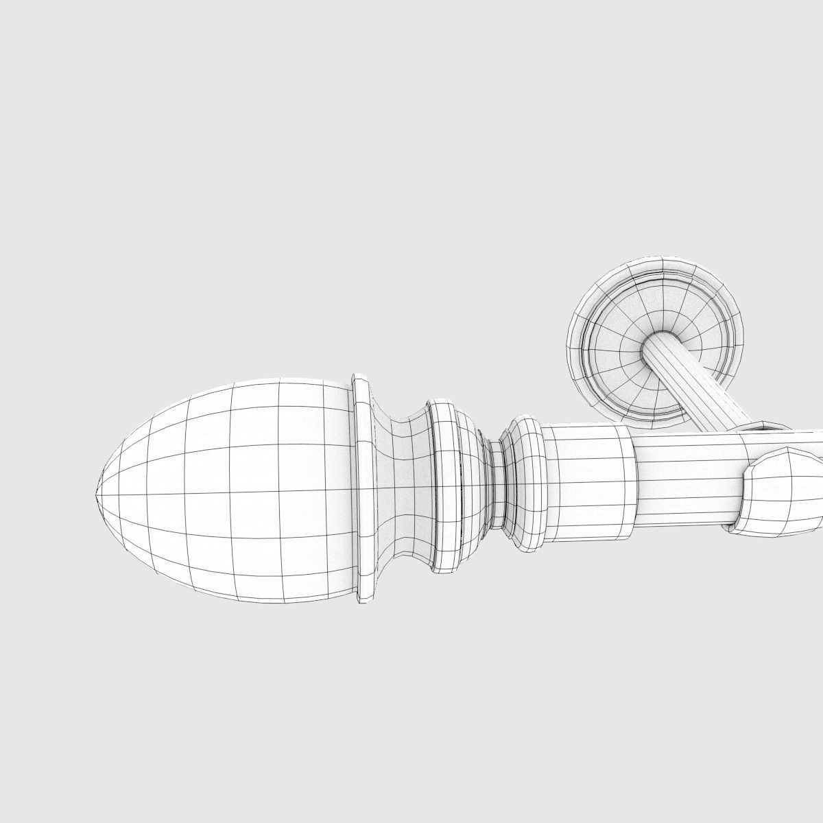 Curtain Rods No4 3D model_9