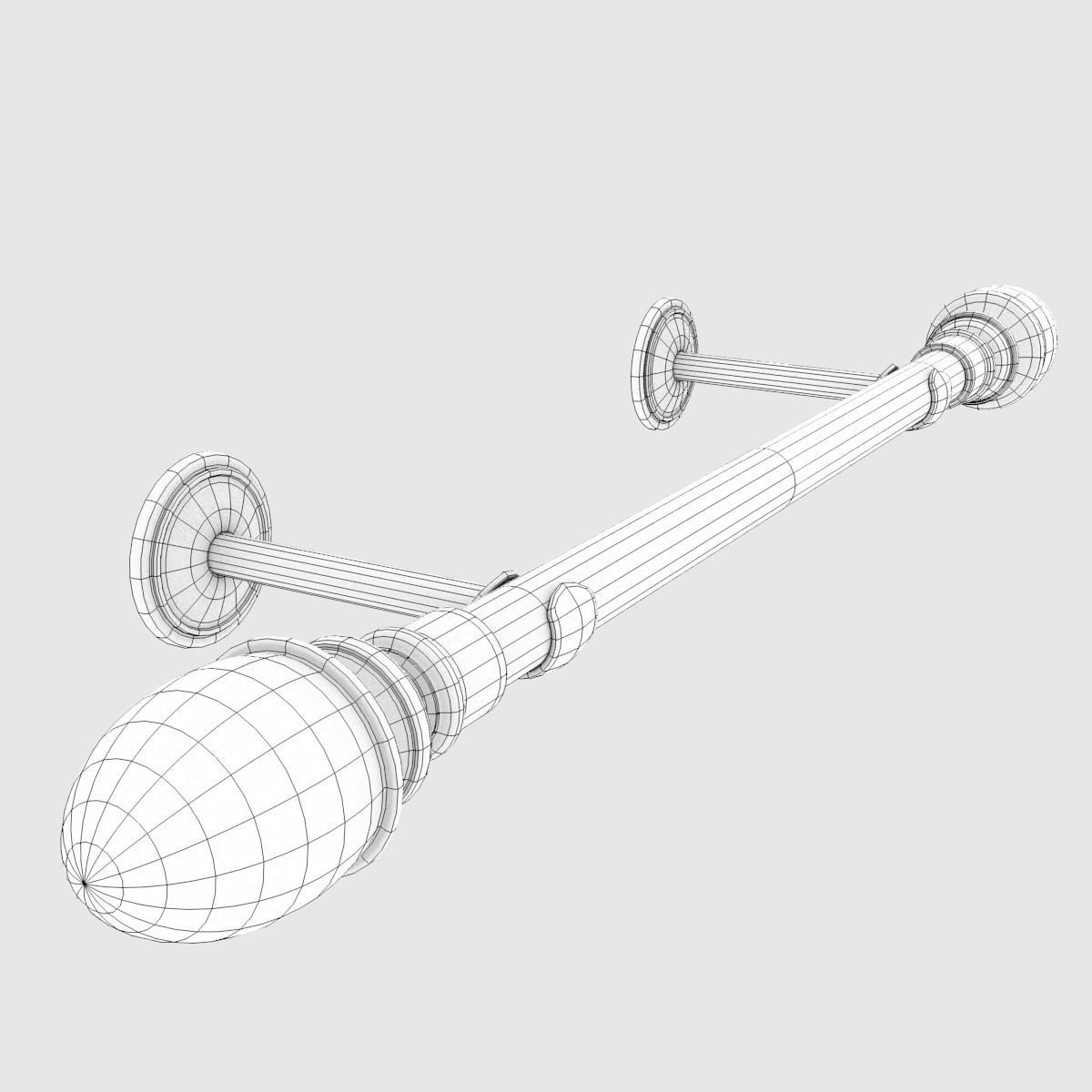 Curtain Rods No4 3D model_11