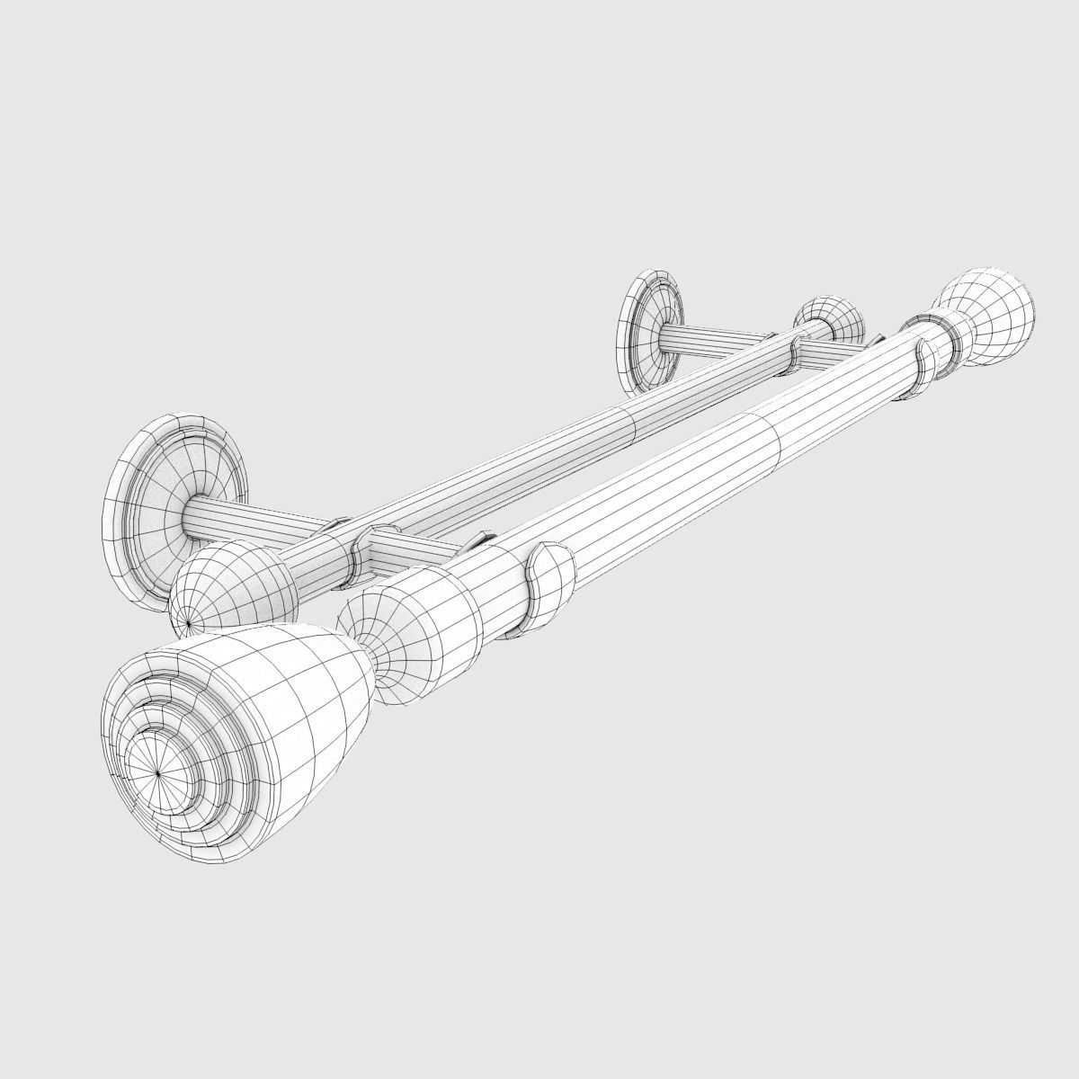 Curtain Rods No4 3D model_6