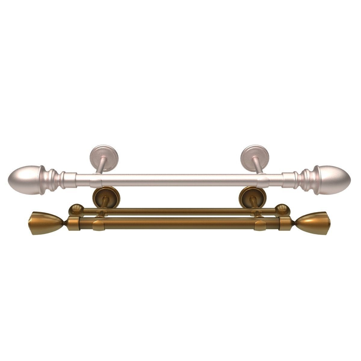 Curtain Rods No4 3D model_1