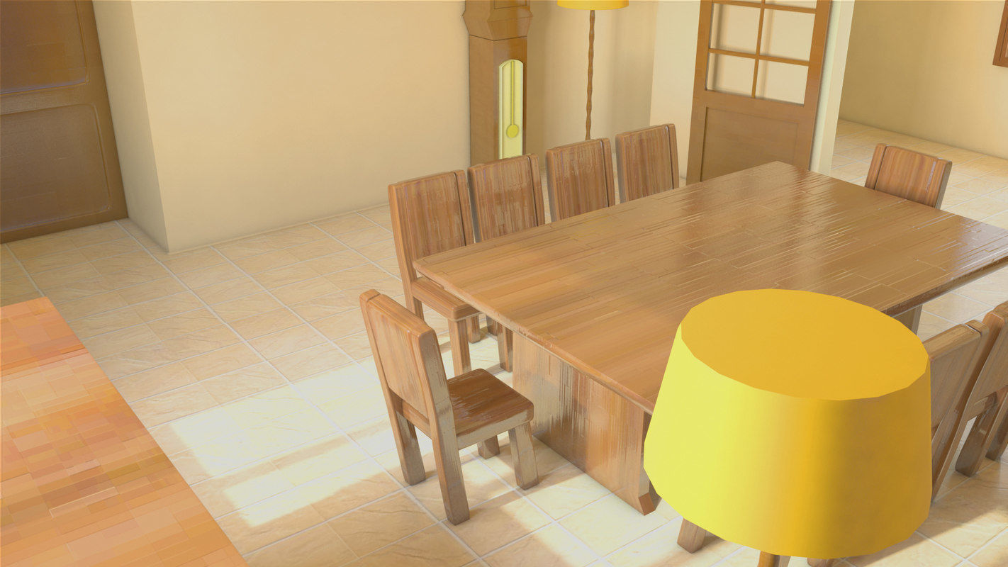  Living Room Interior Room 3D Model 3D model_1