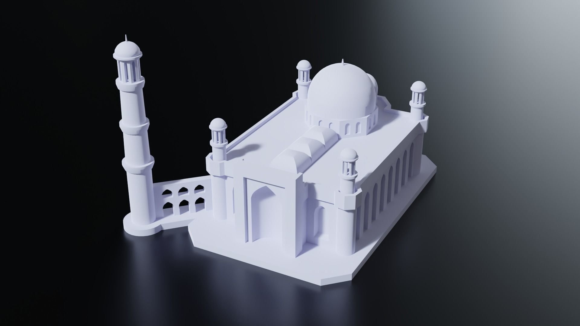Almaty Central Mosque 3D print model_1