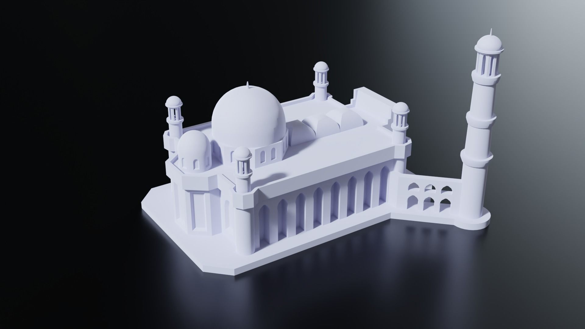 Almaty Central Mosque 3D print model_5