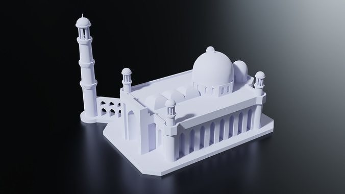 Almaty Central Mosque 3D print model