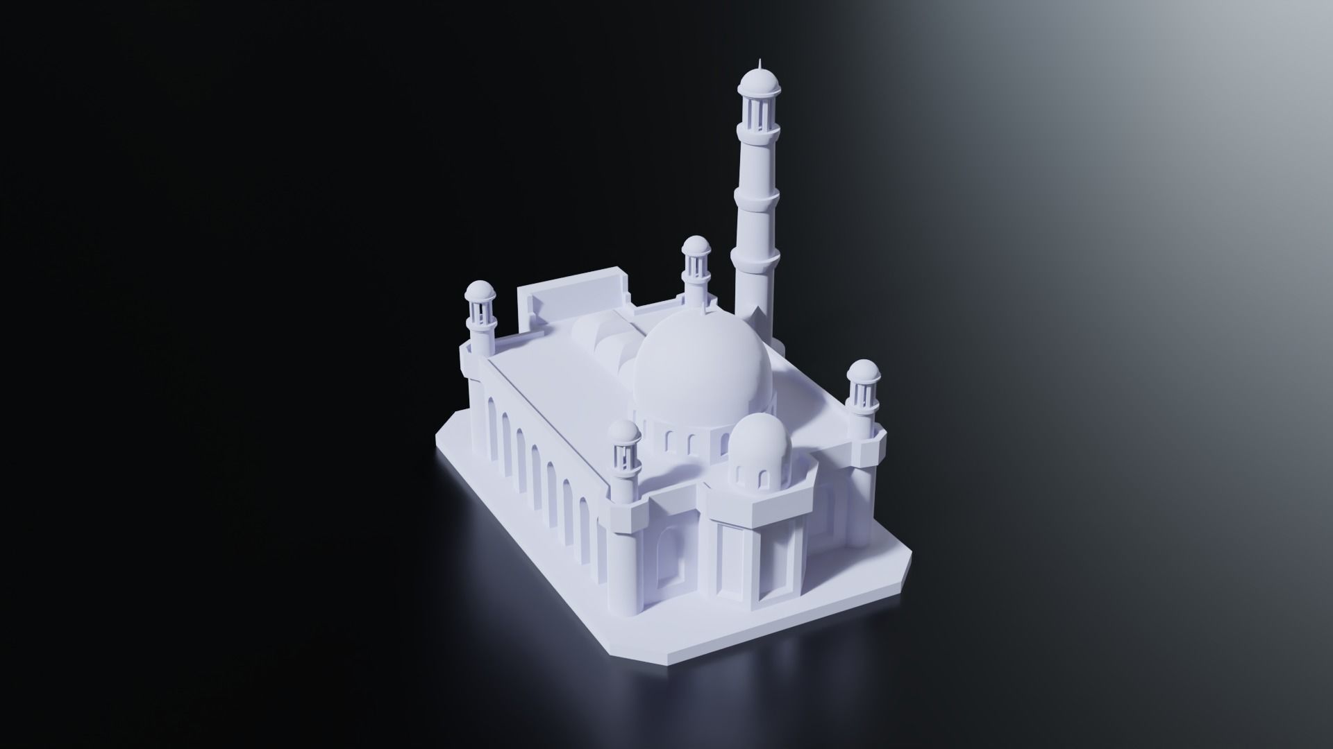 Almaty Central Mosque 3D print model_7
