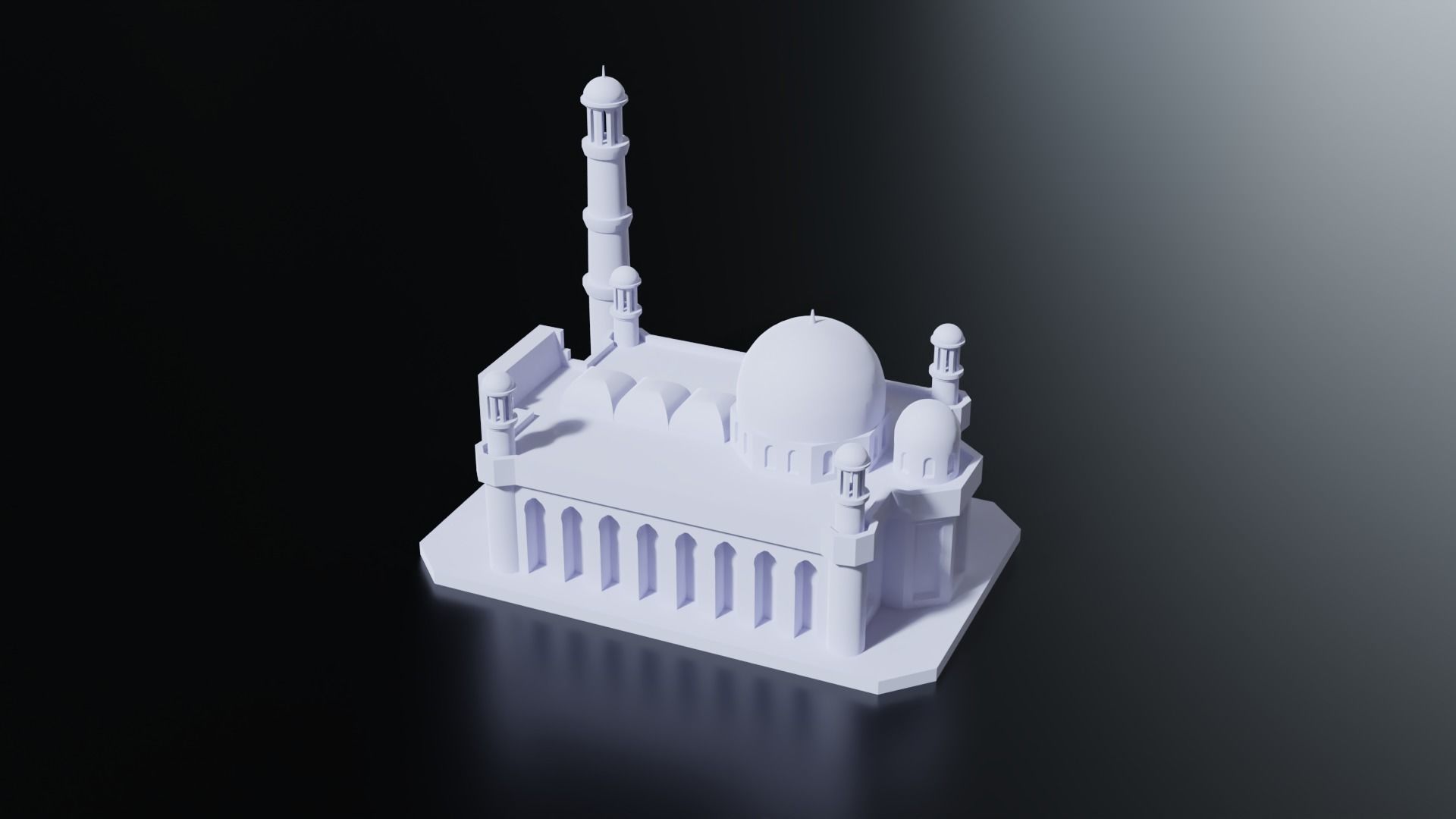 Almaty Central Mosque 3D print model_8
