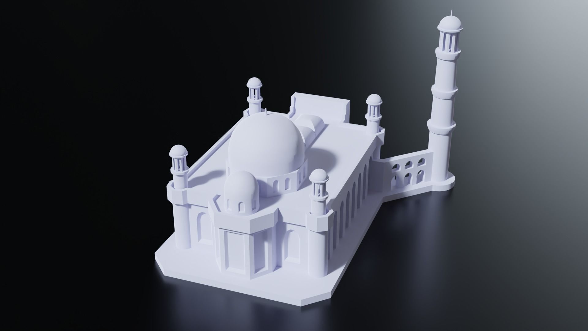 Almaty Central Mosque 3D print model_6