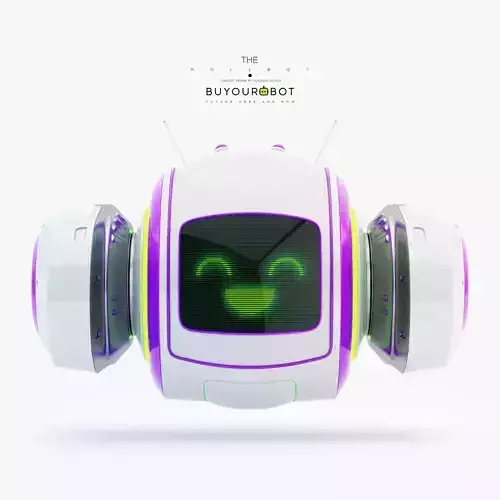 Cute levitating robot bot toy 3D model