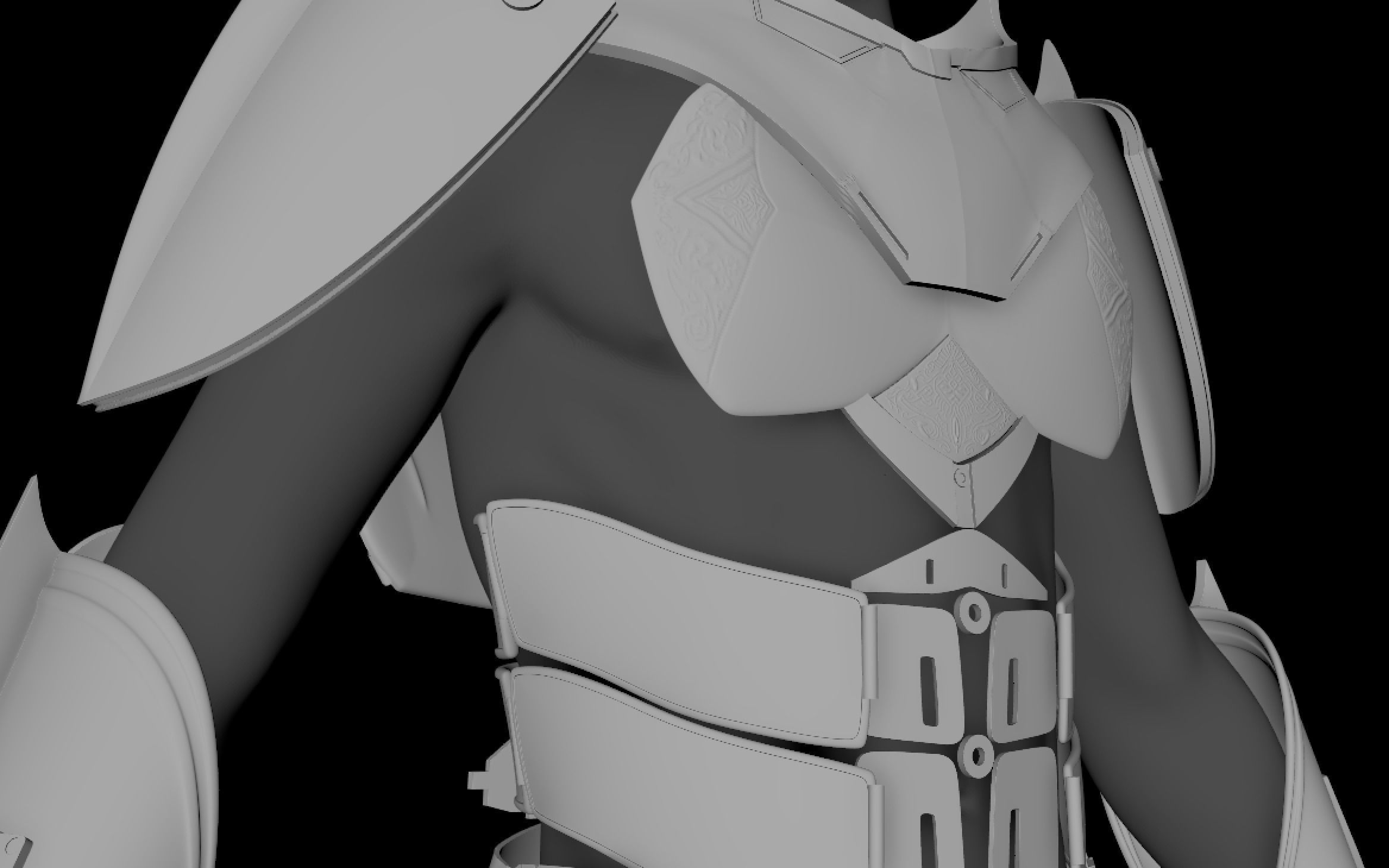 Zakuul Knight Armor 3D print model_2