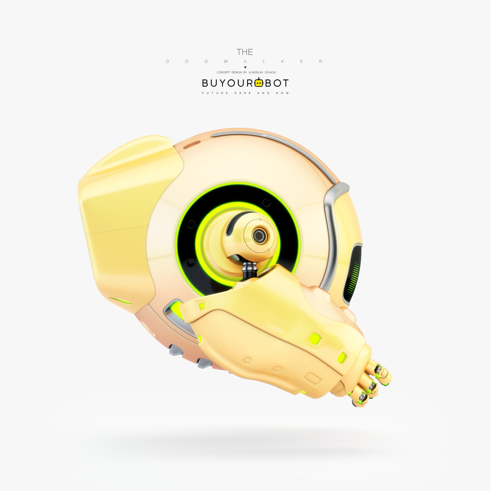 Dog walker XIII bot 3D model_2