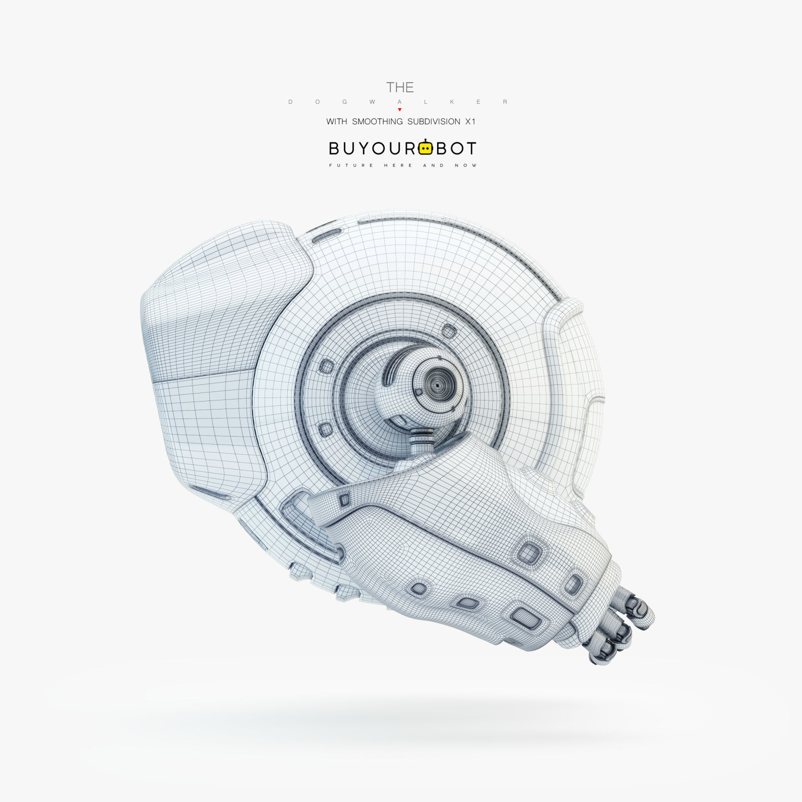 Dog walker XIII bot 3D model_8