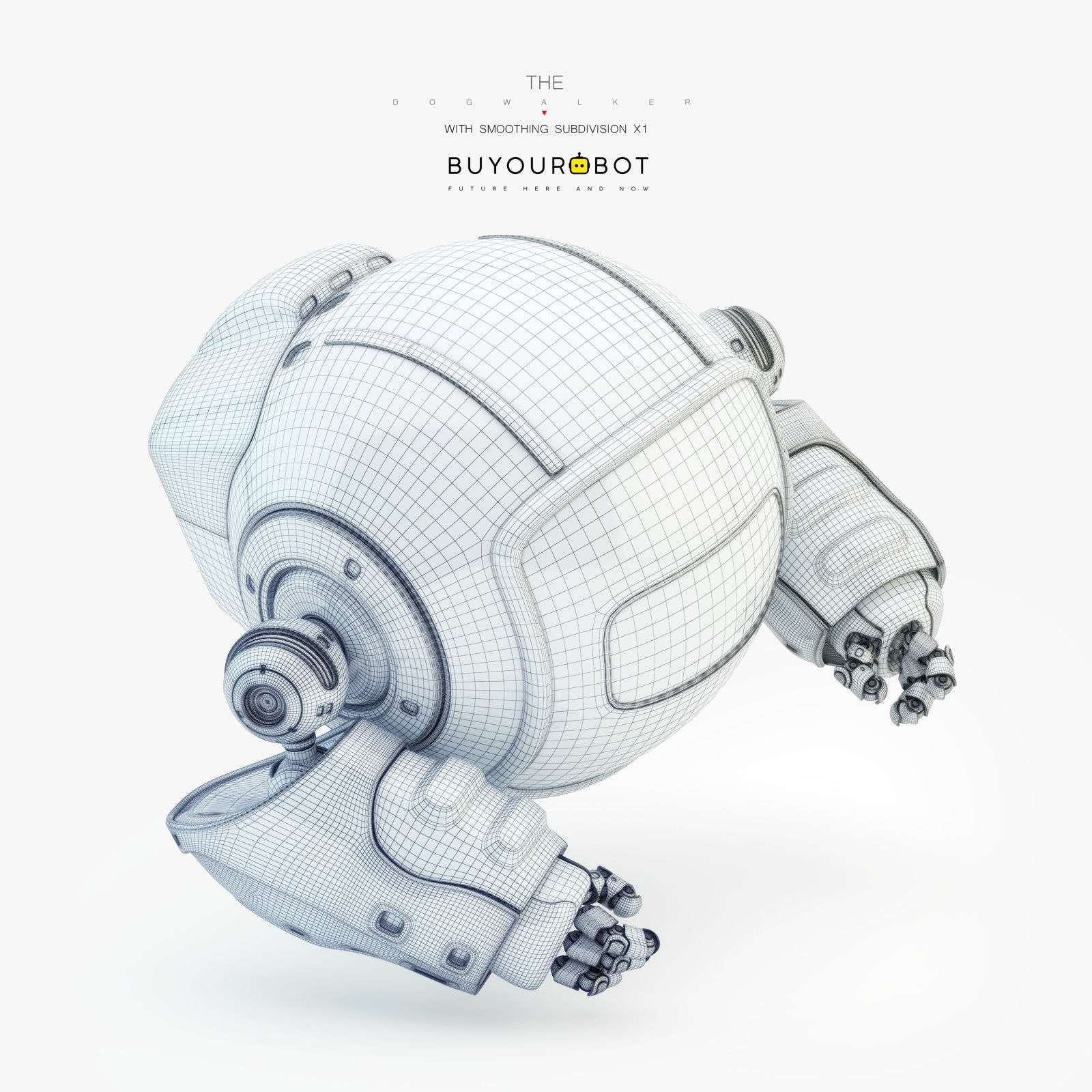 Dog walker XIII bot 3D model_9