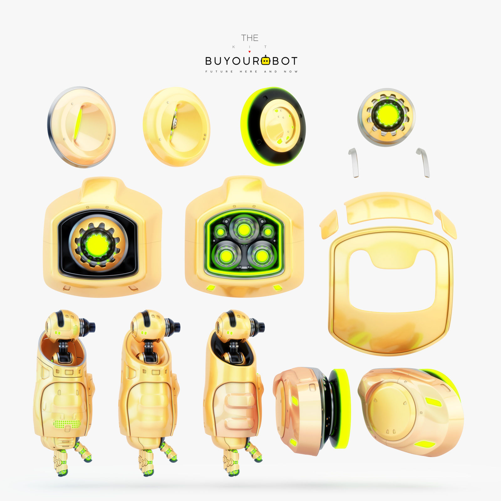 Dog walker XIII bot 3D model_5