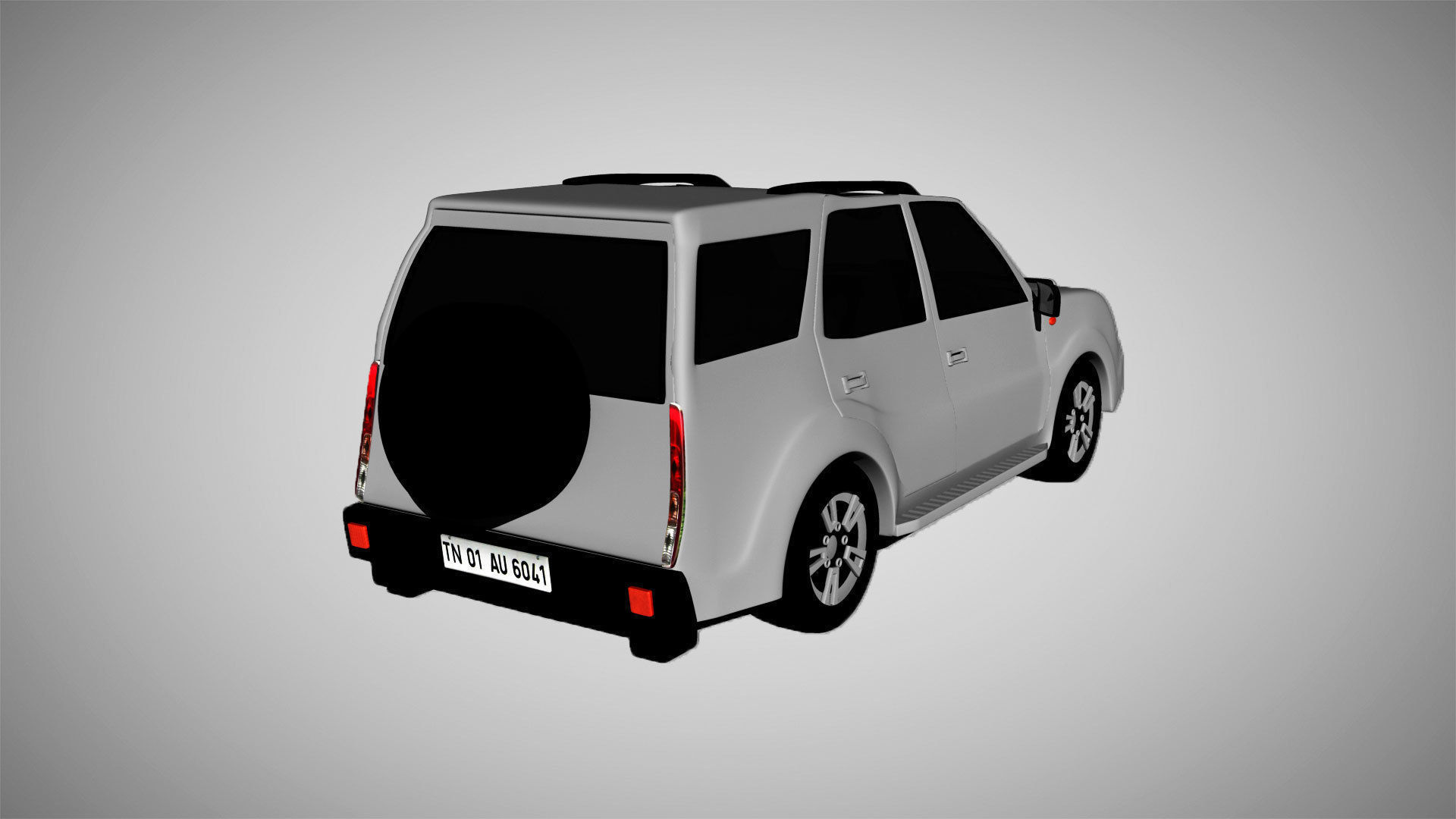 Car 3d model with rig SUV 3D model_2