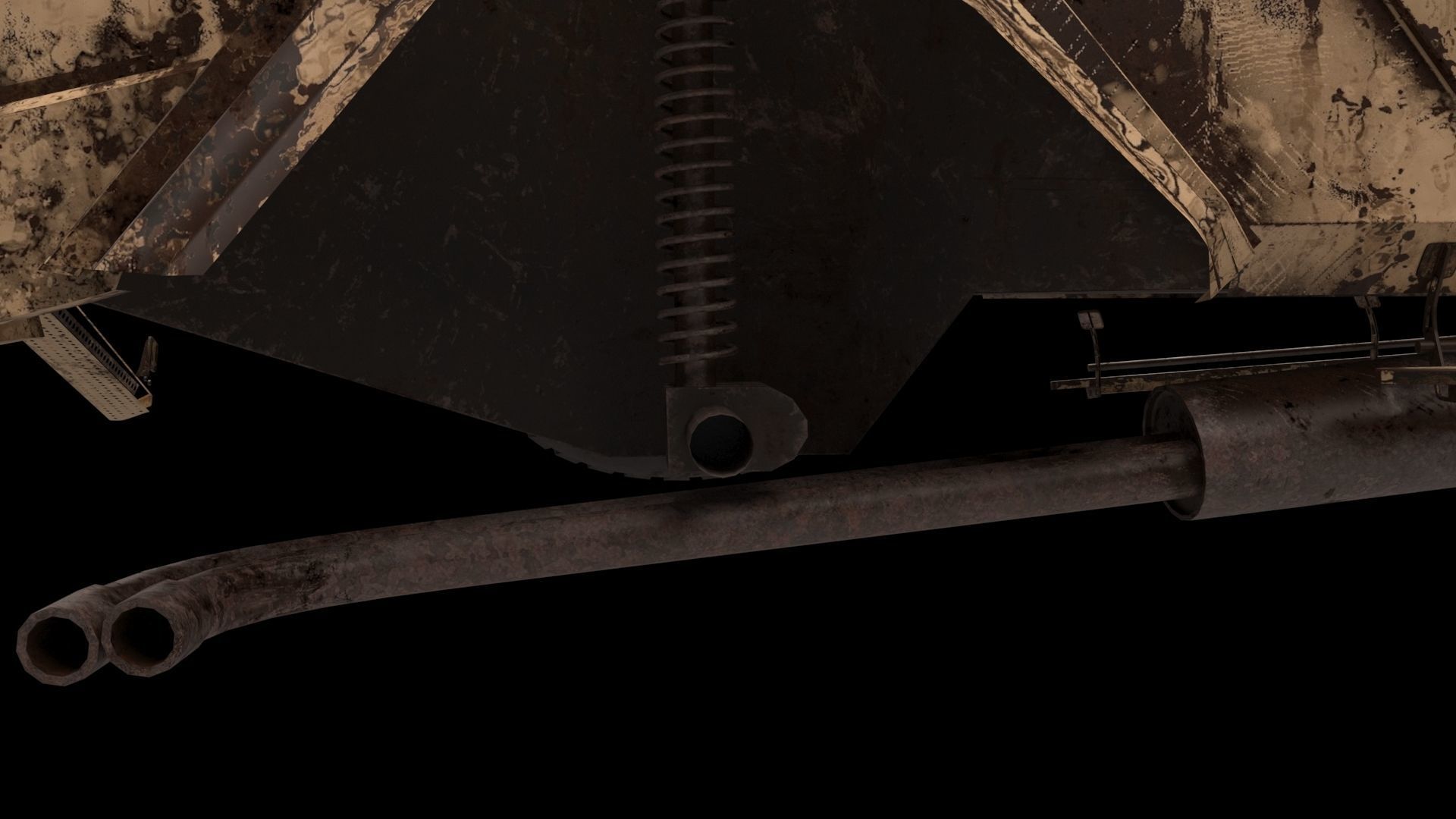 damaged Terradyne Gurkha lapv  Free low-poly 3D model_8