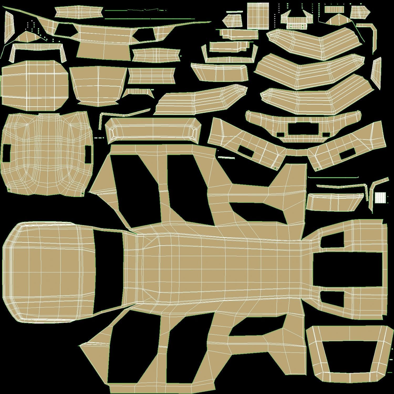 damaged Terradyne Gurkha lapv  Free low-poly 3D model_13