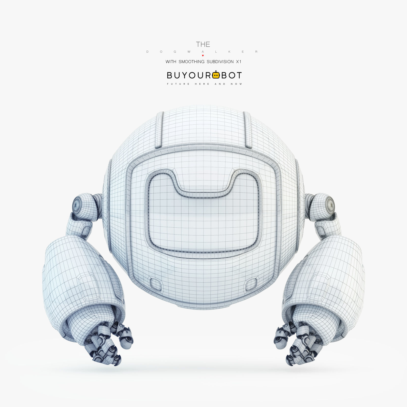 Dog walker XII 3D model_5