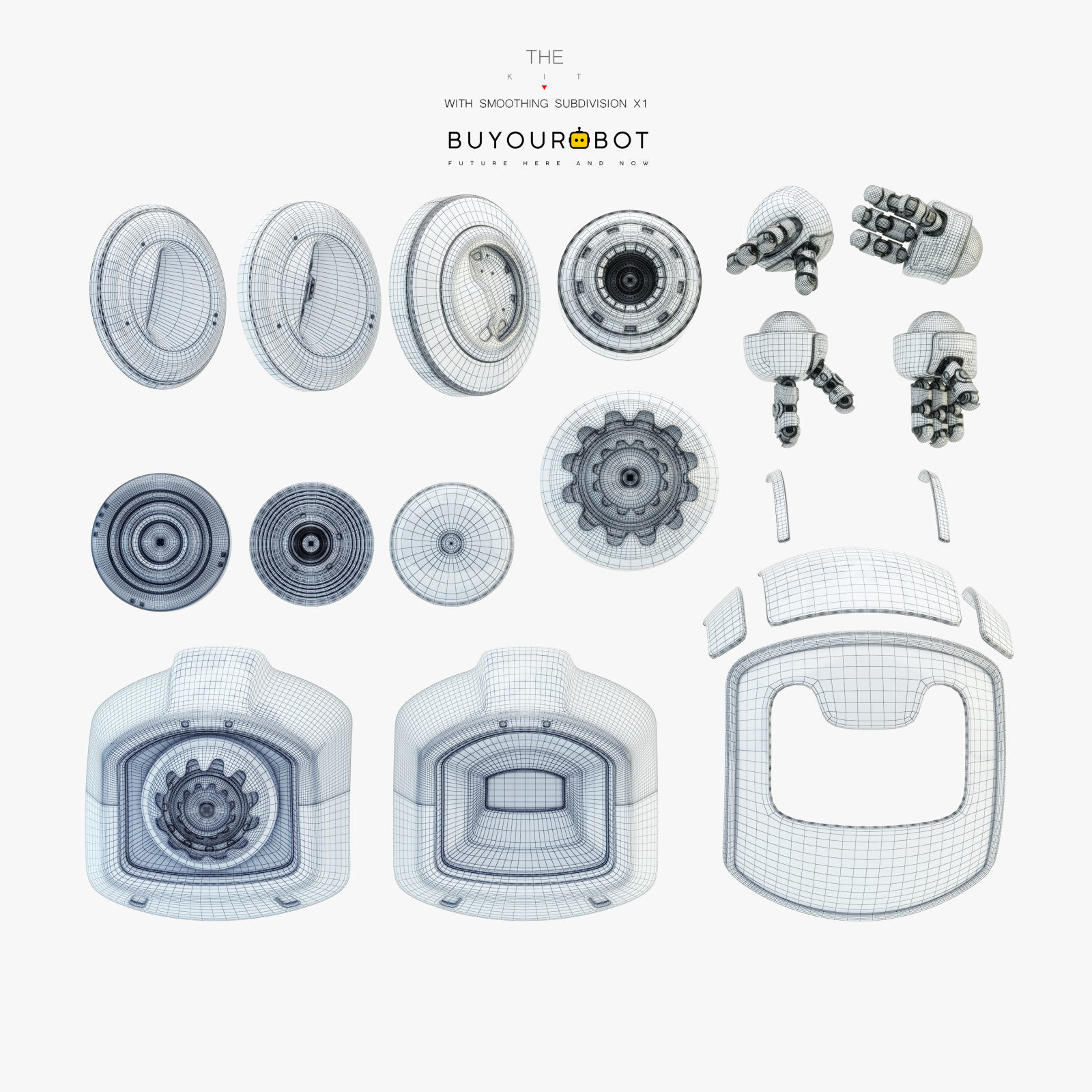 Dog walker XII 3D model_4