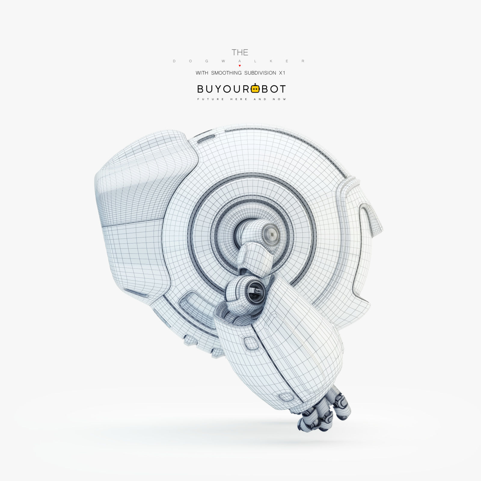 Dog walker XII 3D model_7