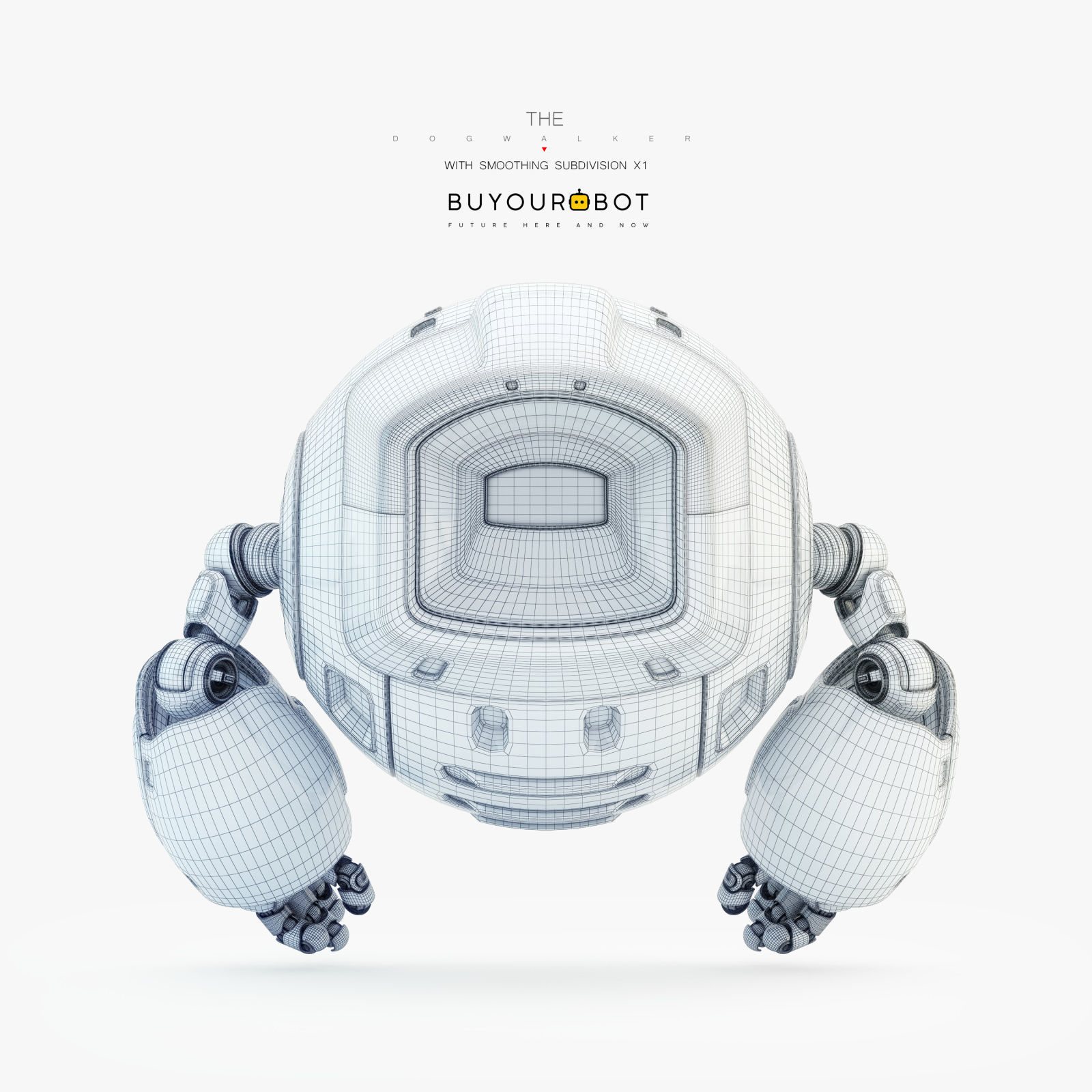 Dog walker XII 3D model_6