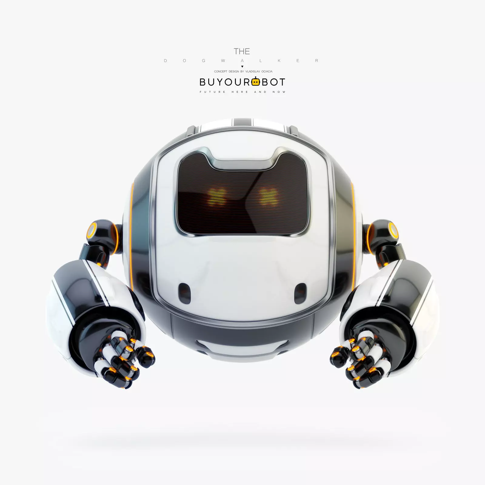 Dog walker XII 3D model_0