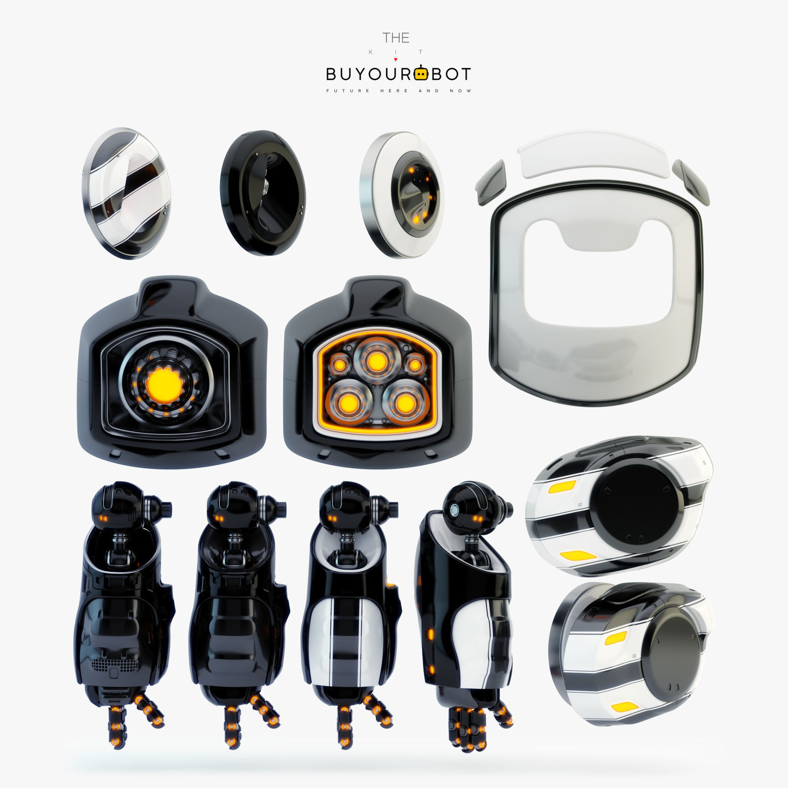 Dog walker XI bot 3D model_4