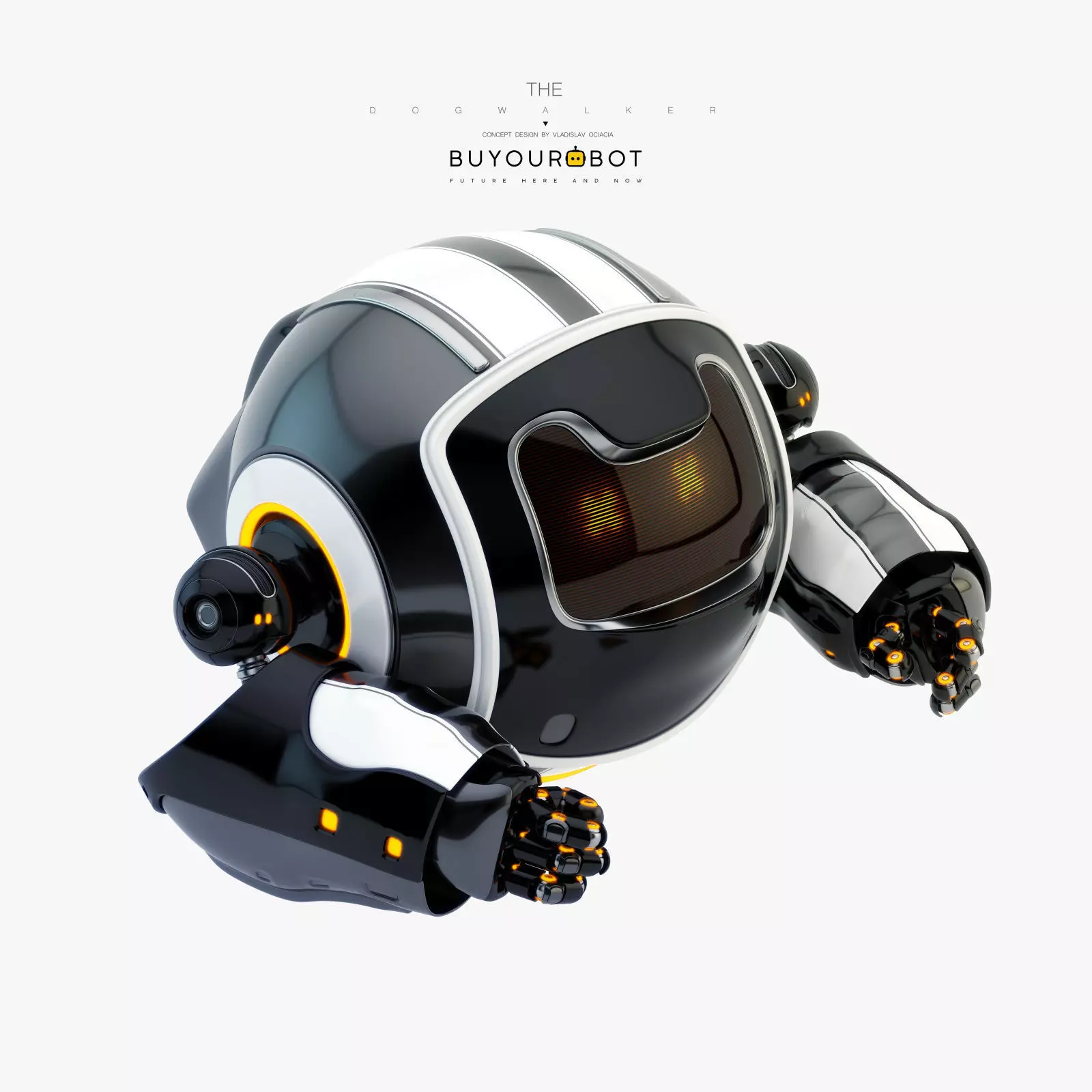 Dog walker XI bot 3D model_0