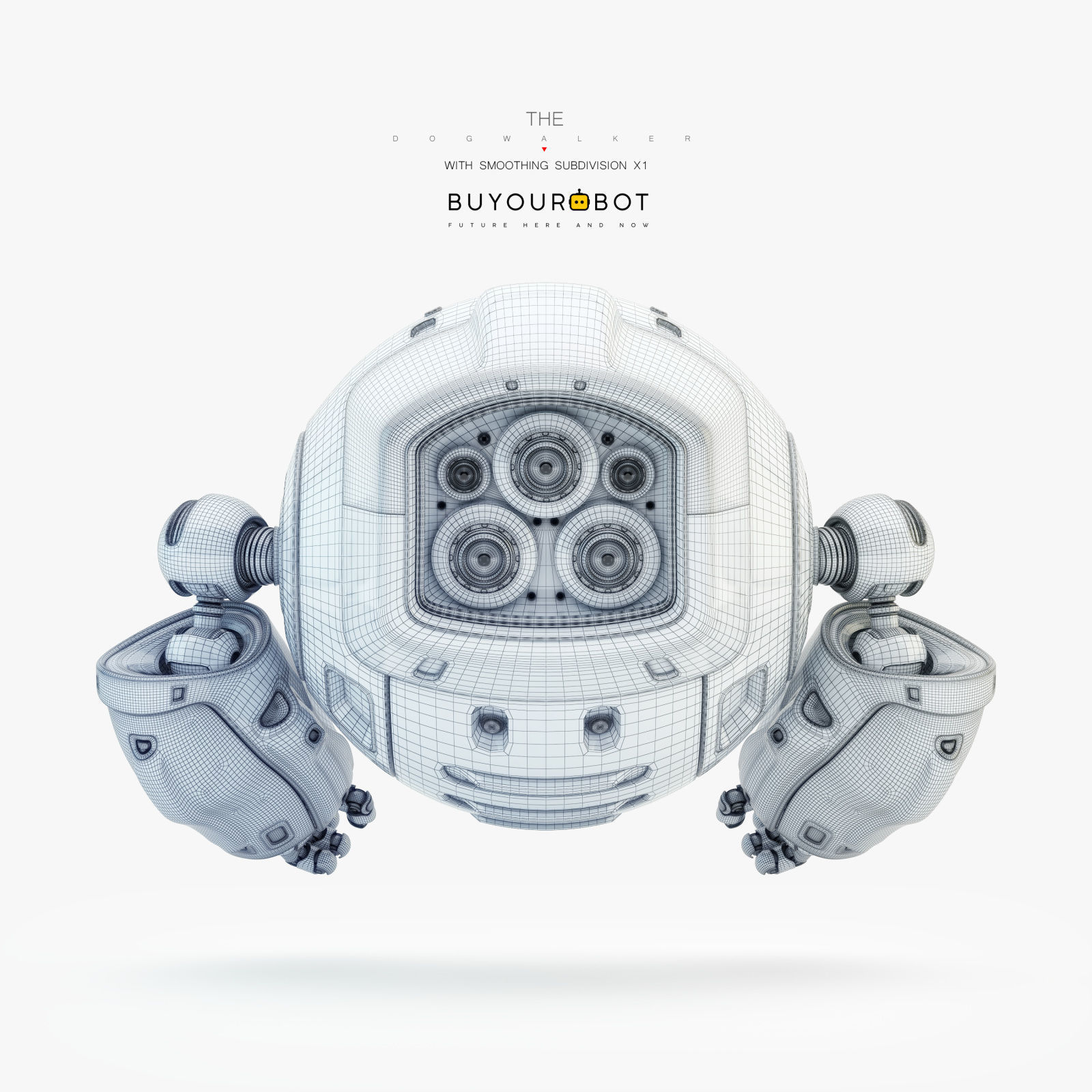 Dog walker XI bot 3D model_8