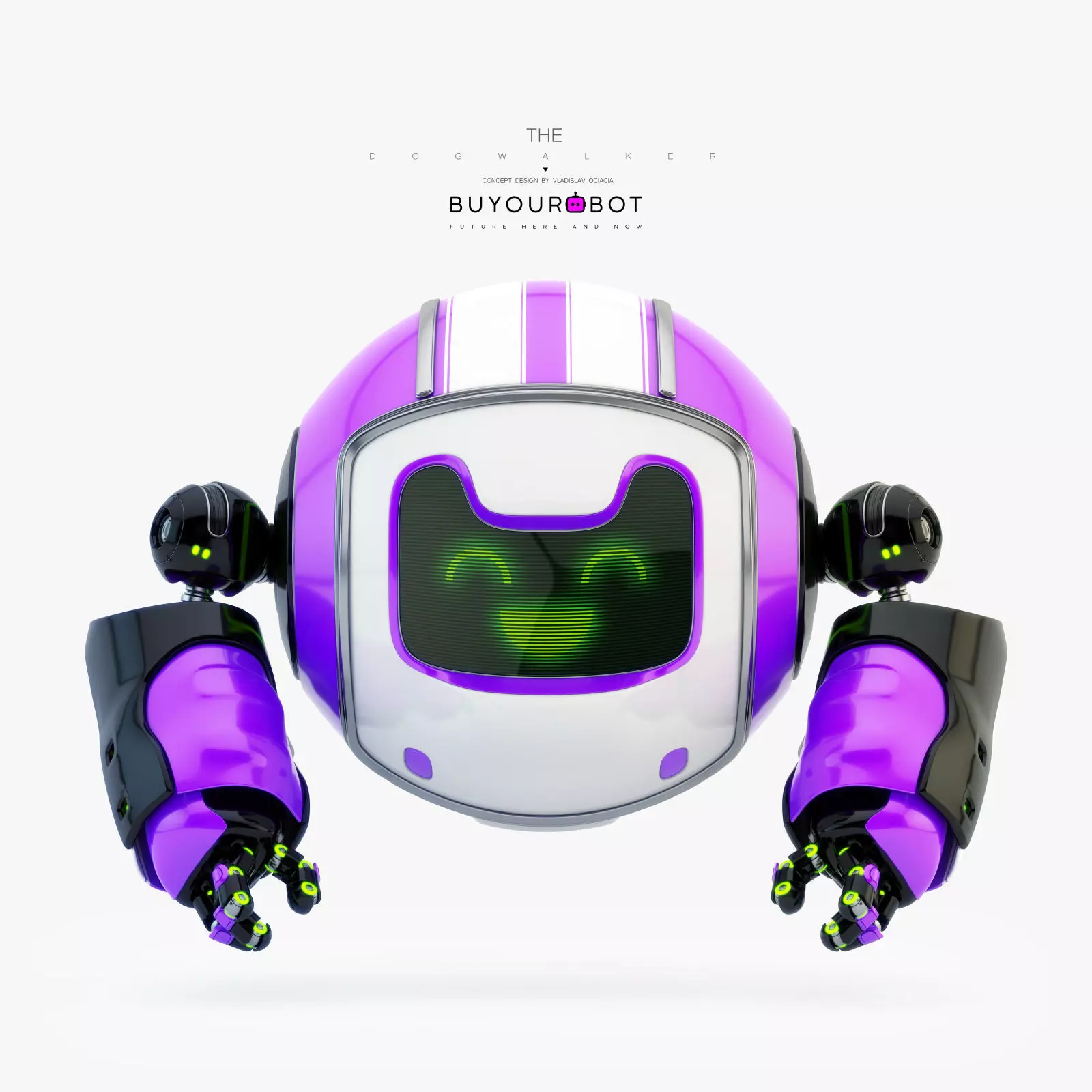 Dog walker IX bot 3D model_0