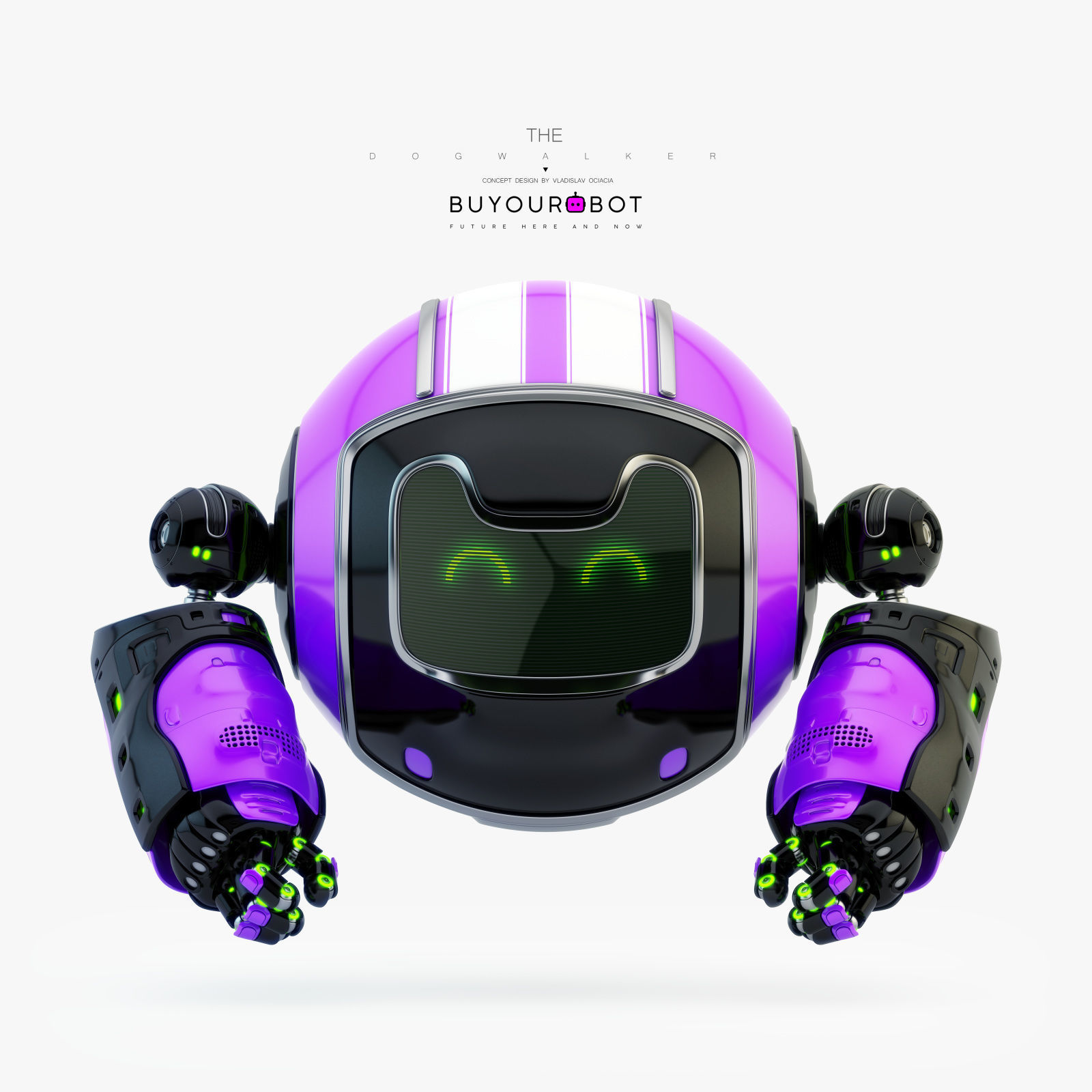 Dog walker IX bot 3D model_1