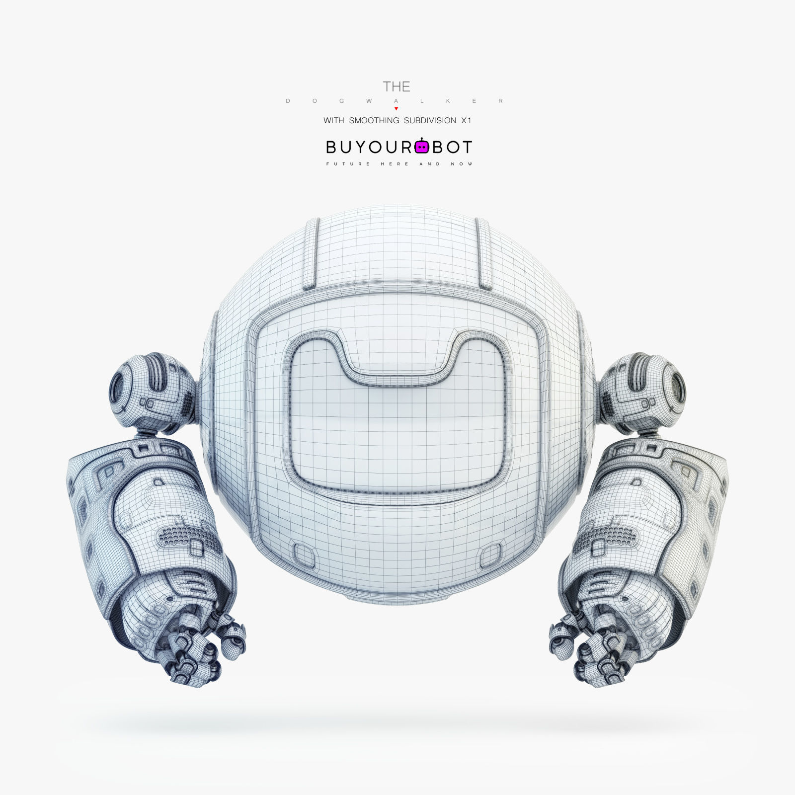 Dog walker IX bot 3D model_6