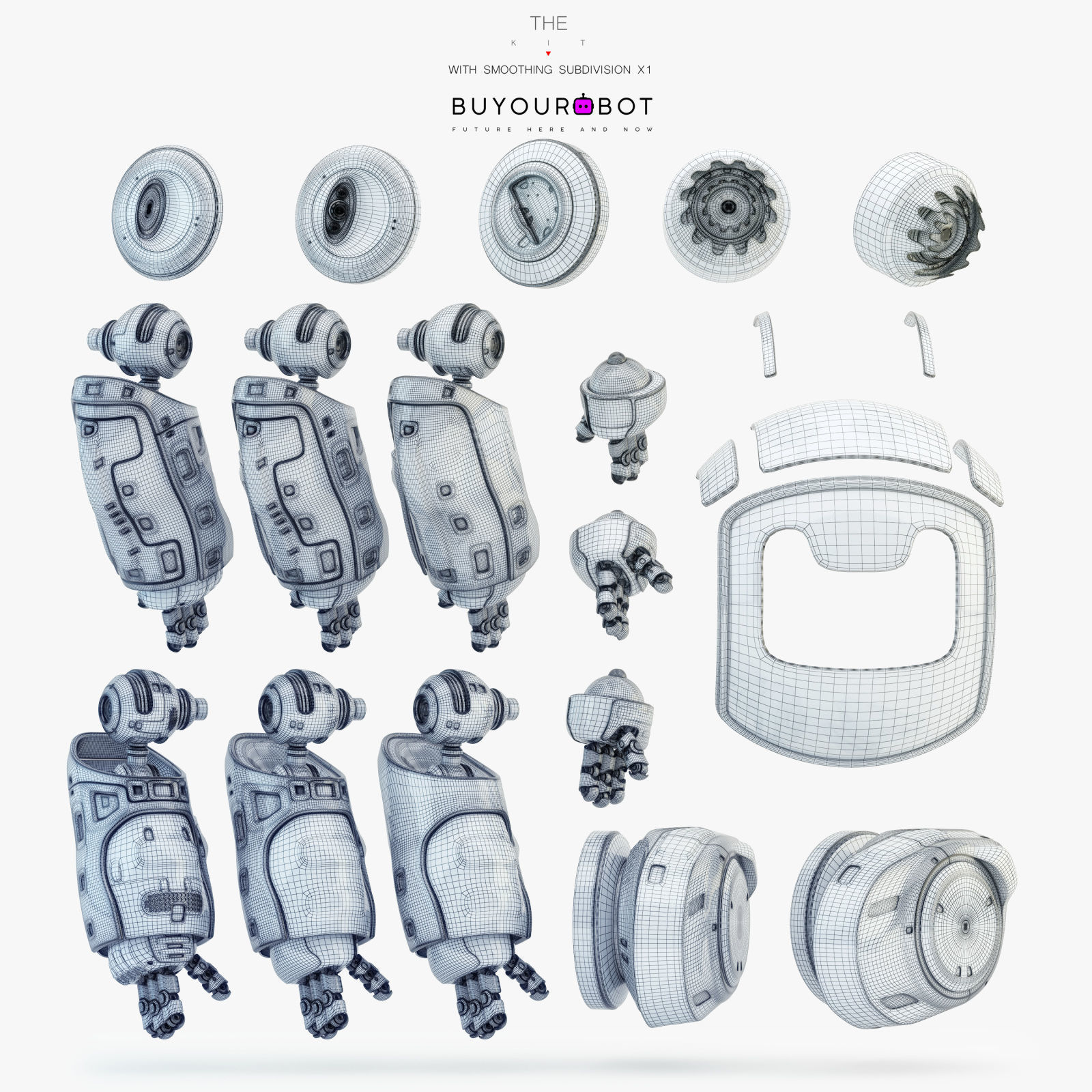 Dog walker IX bot 3D model_5