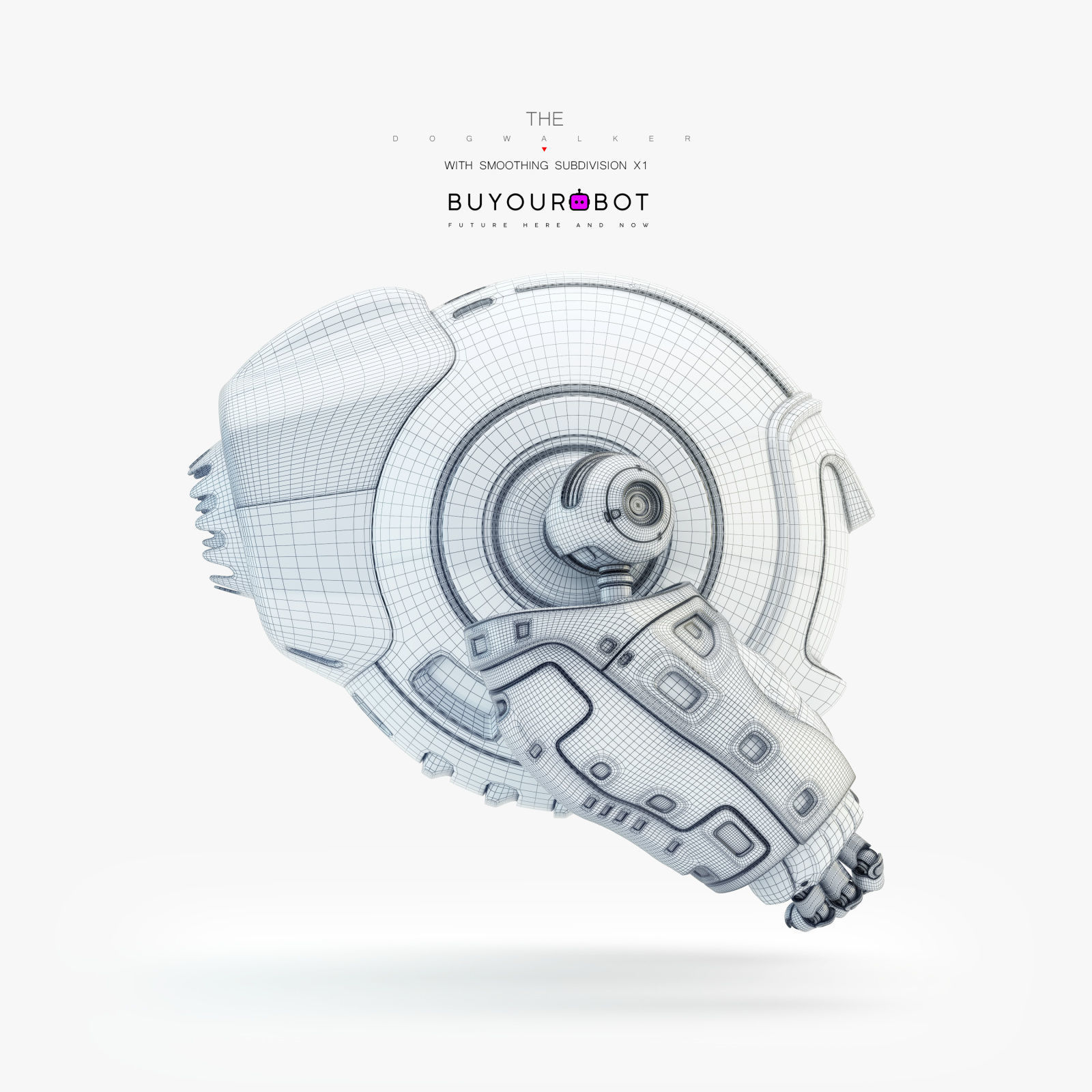 Dog walker IX bot 3D model_8