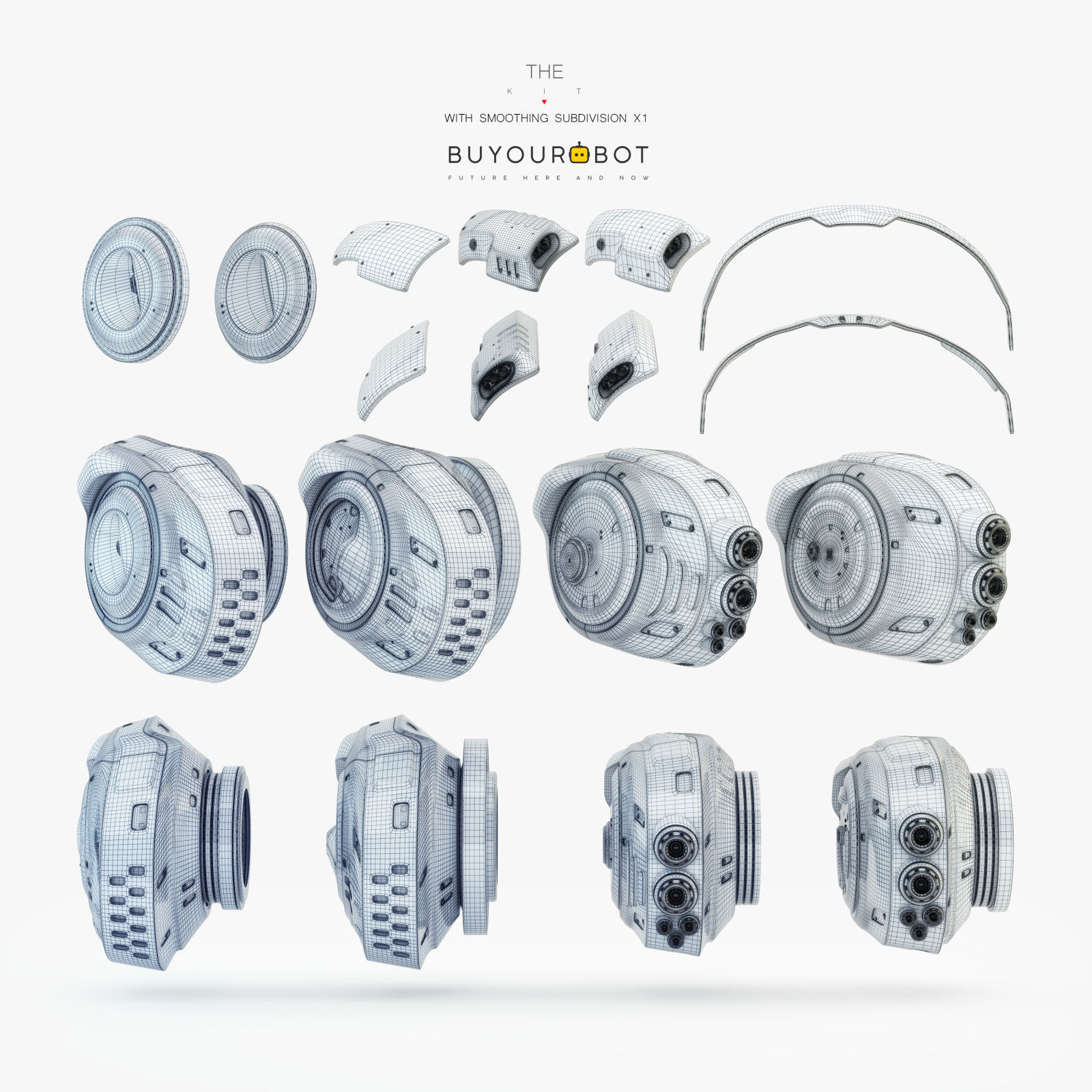 Sprinting drone 3D model_6