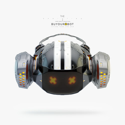 Sprinting drone 3D model