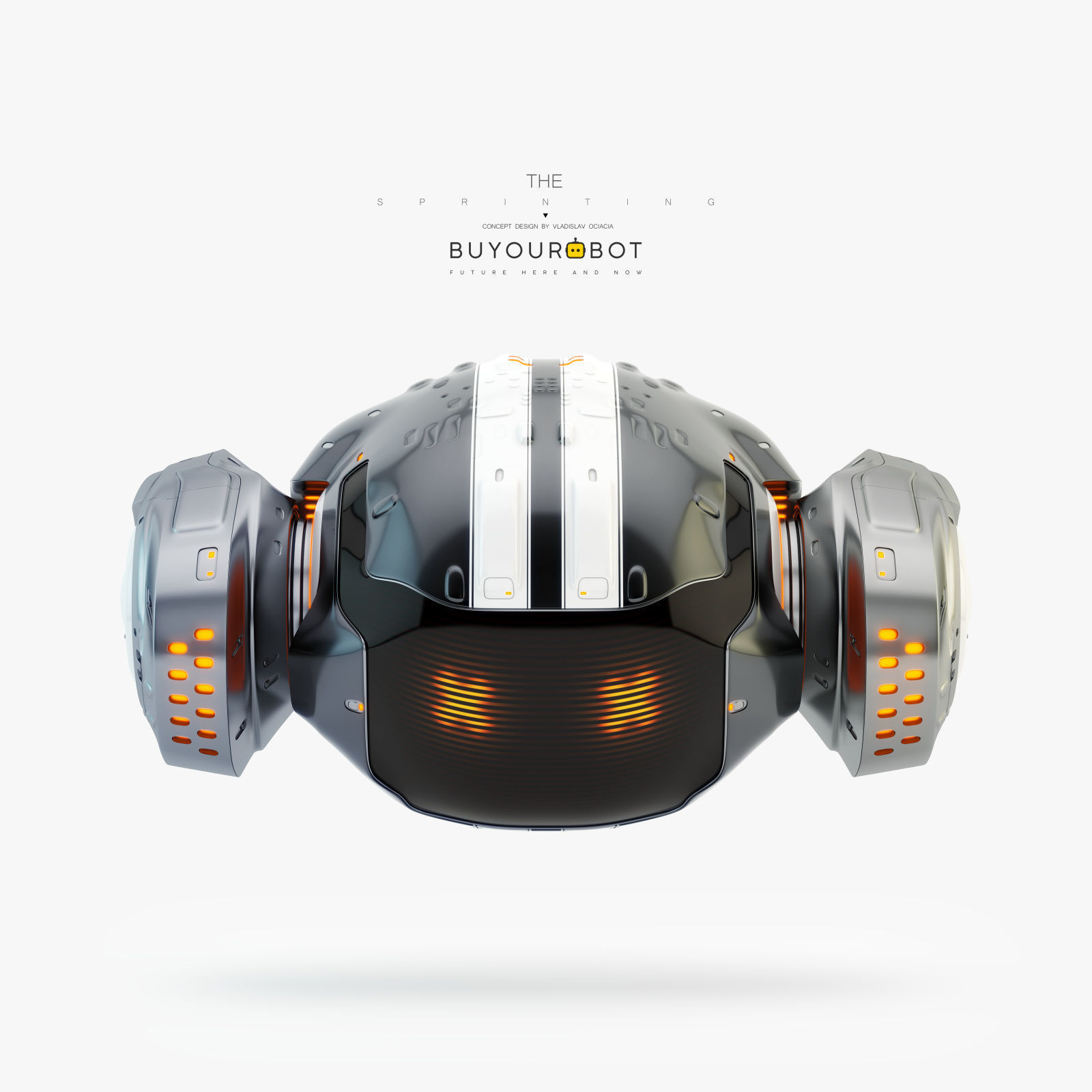 Sprinting drone 3D model_1