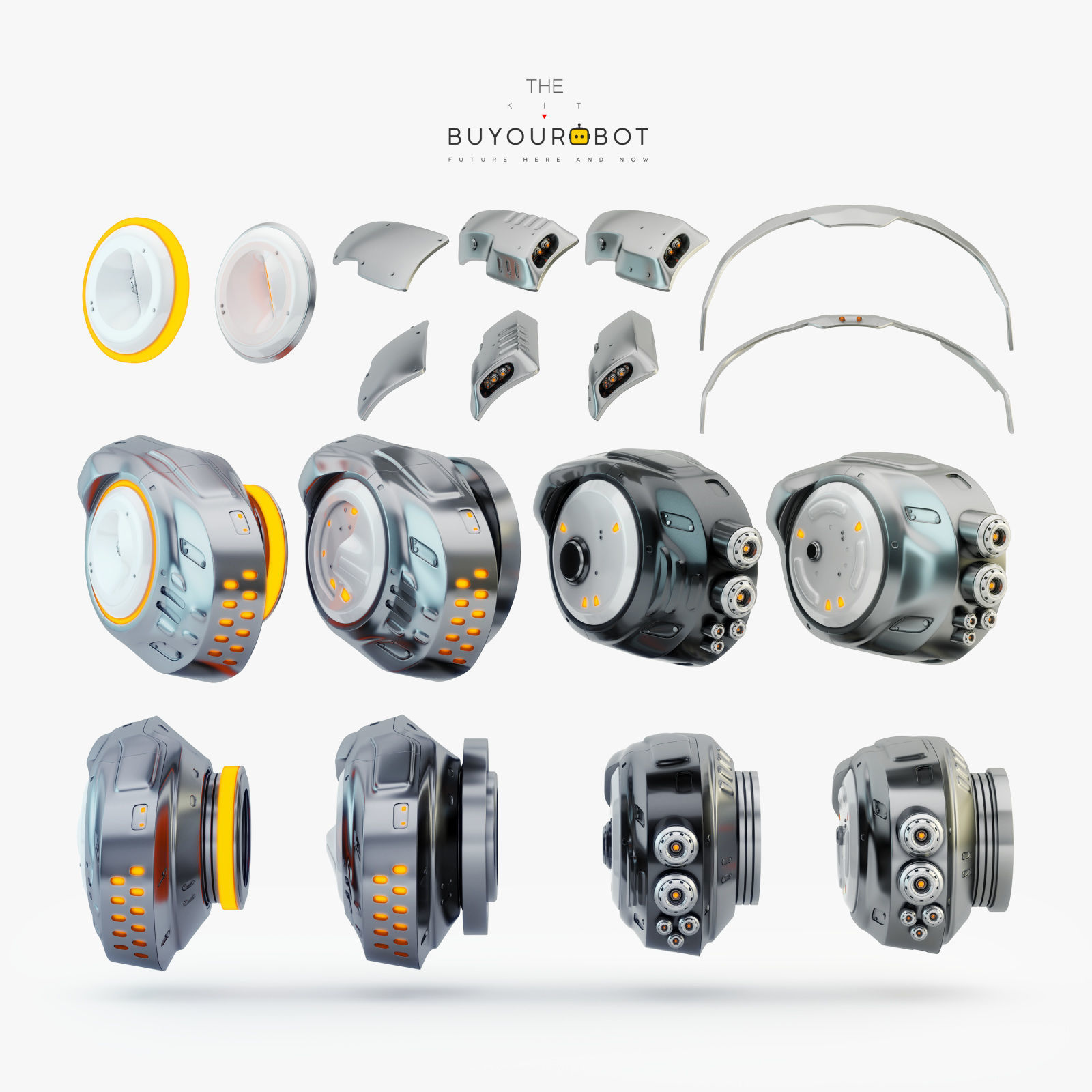 Sprinting drone 3D model_5