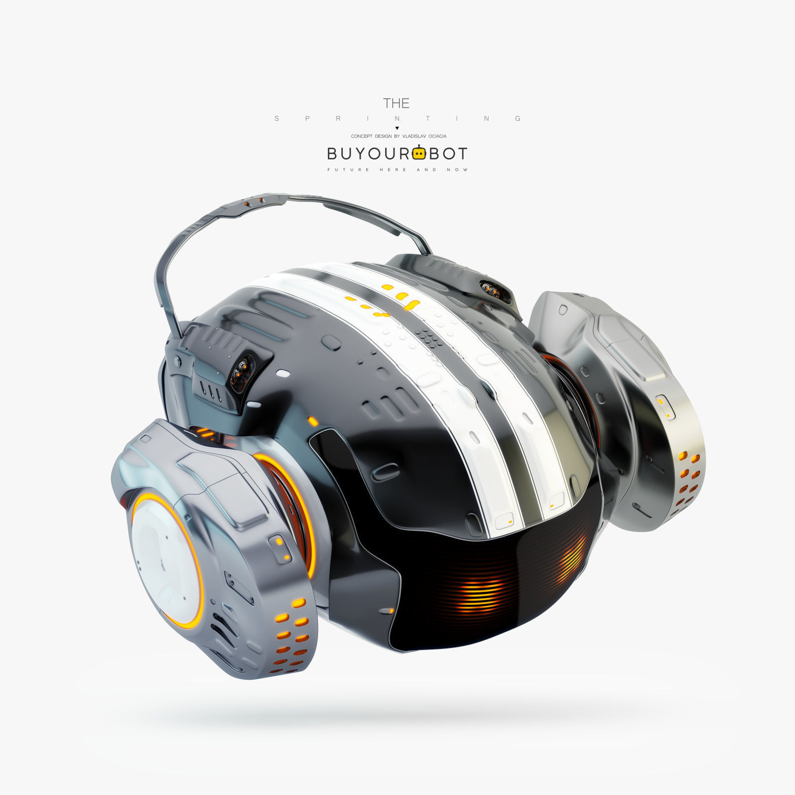 Sprinting drone 3D model_2