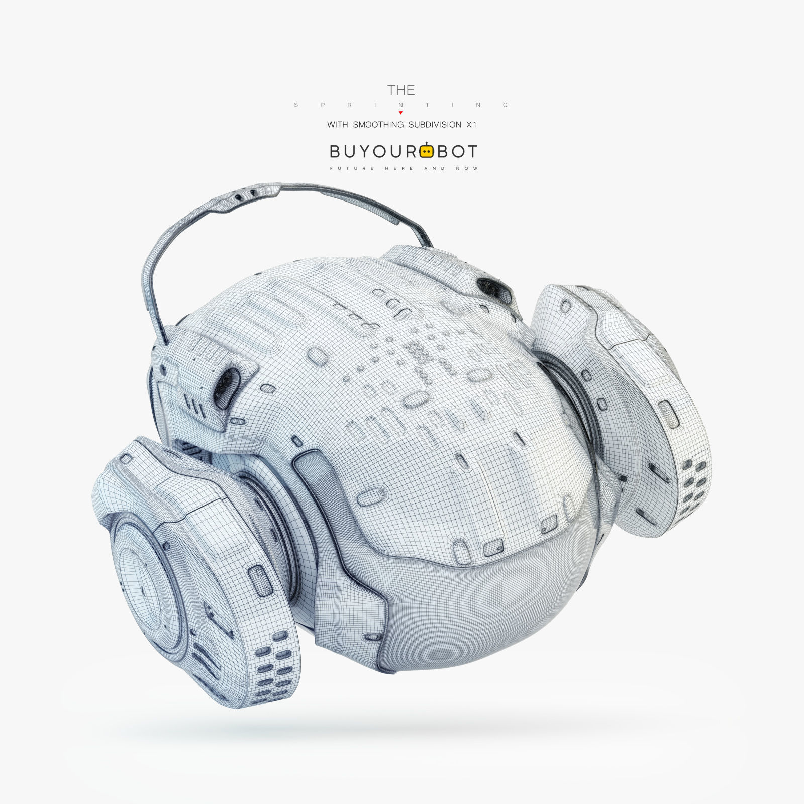 Sprinting drone 3D model_10