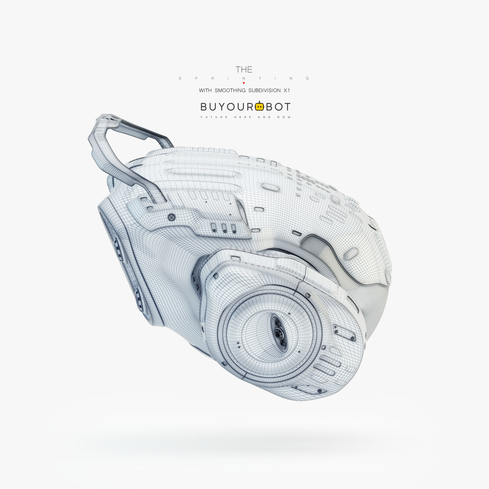 Sprinting drone 3D model_9