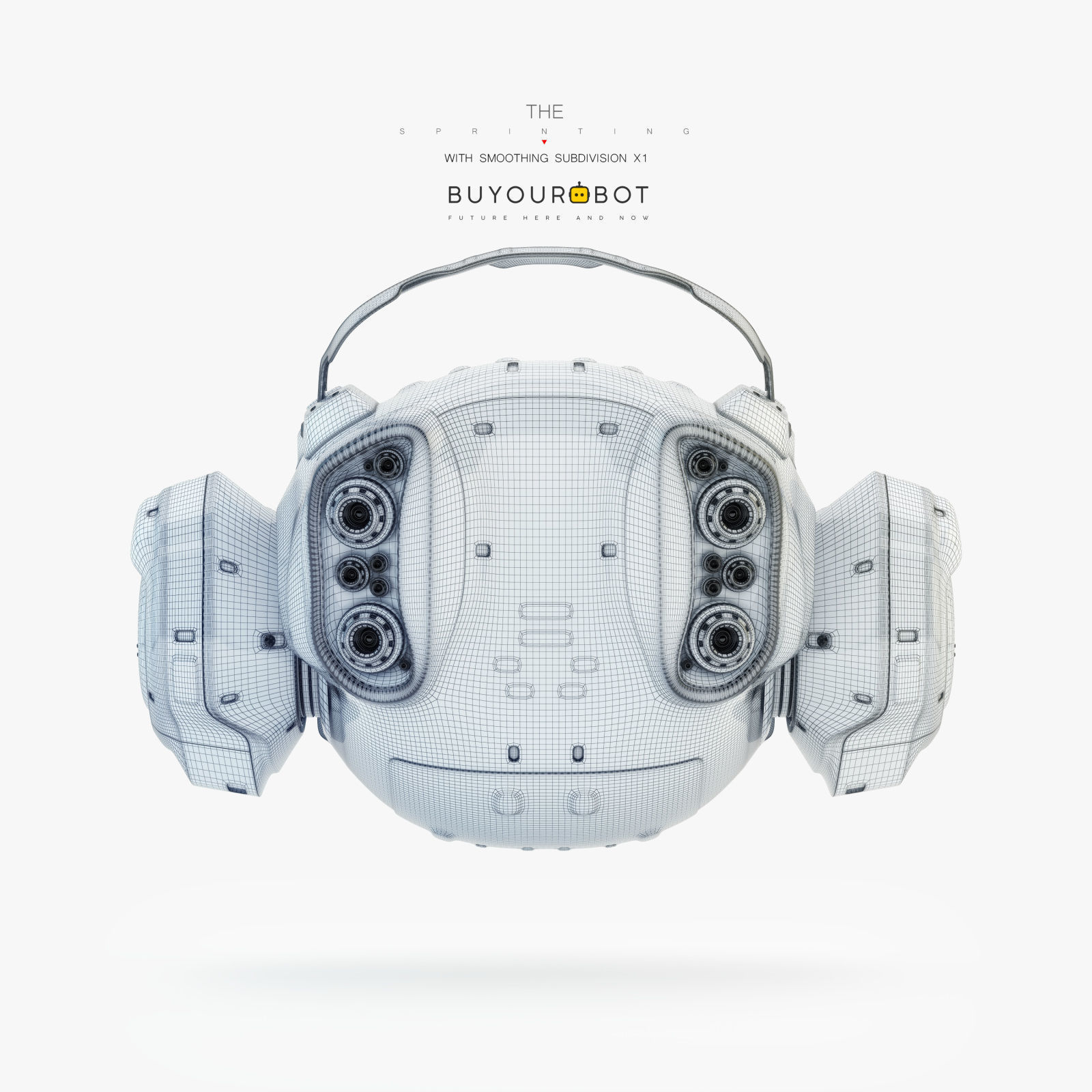 Sprinting drone 3D model_8