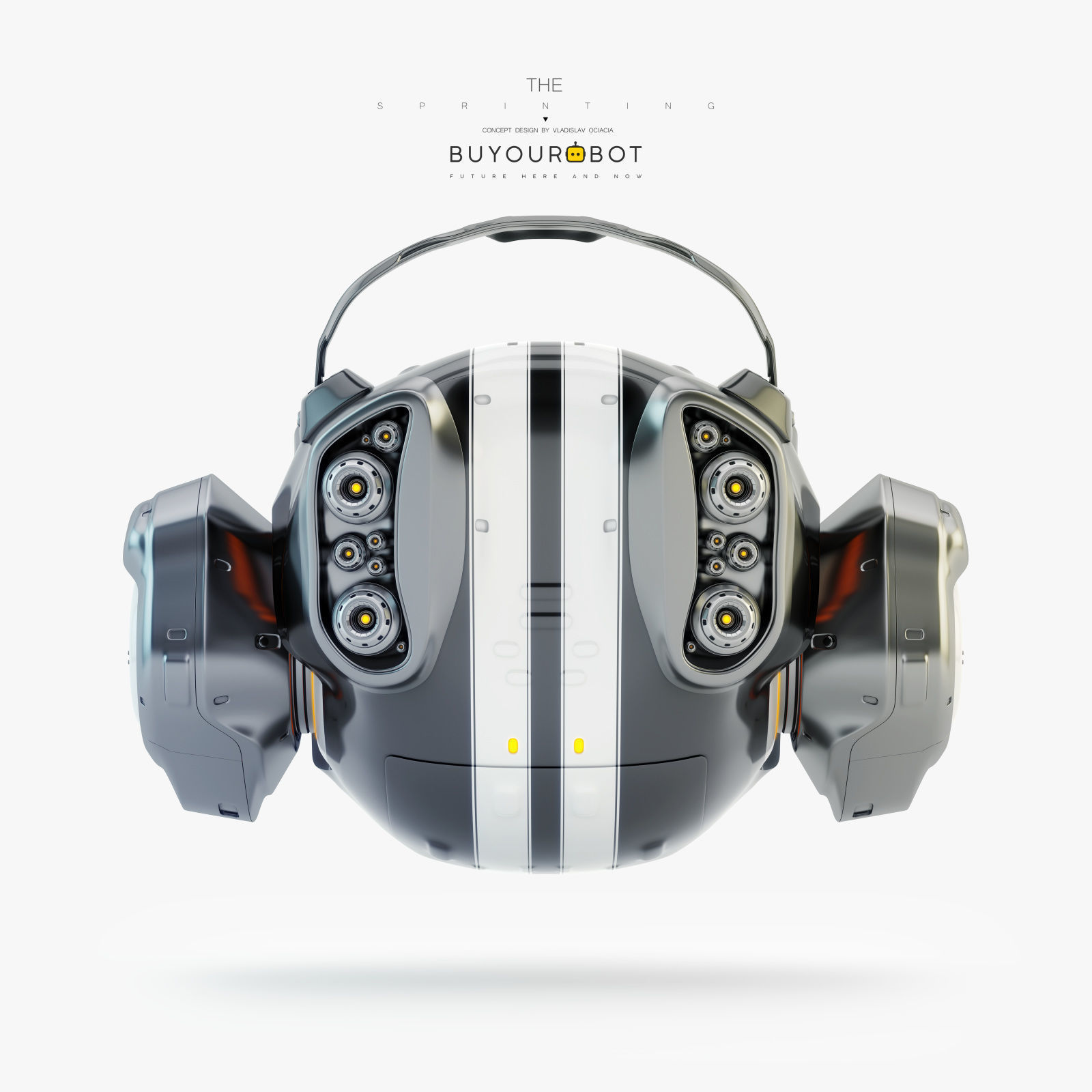Sprinting drone 3D model_4