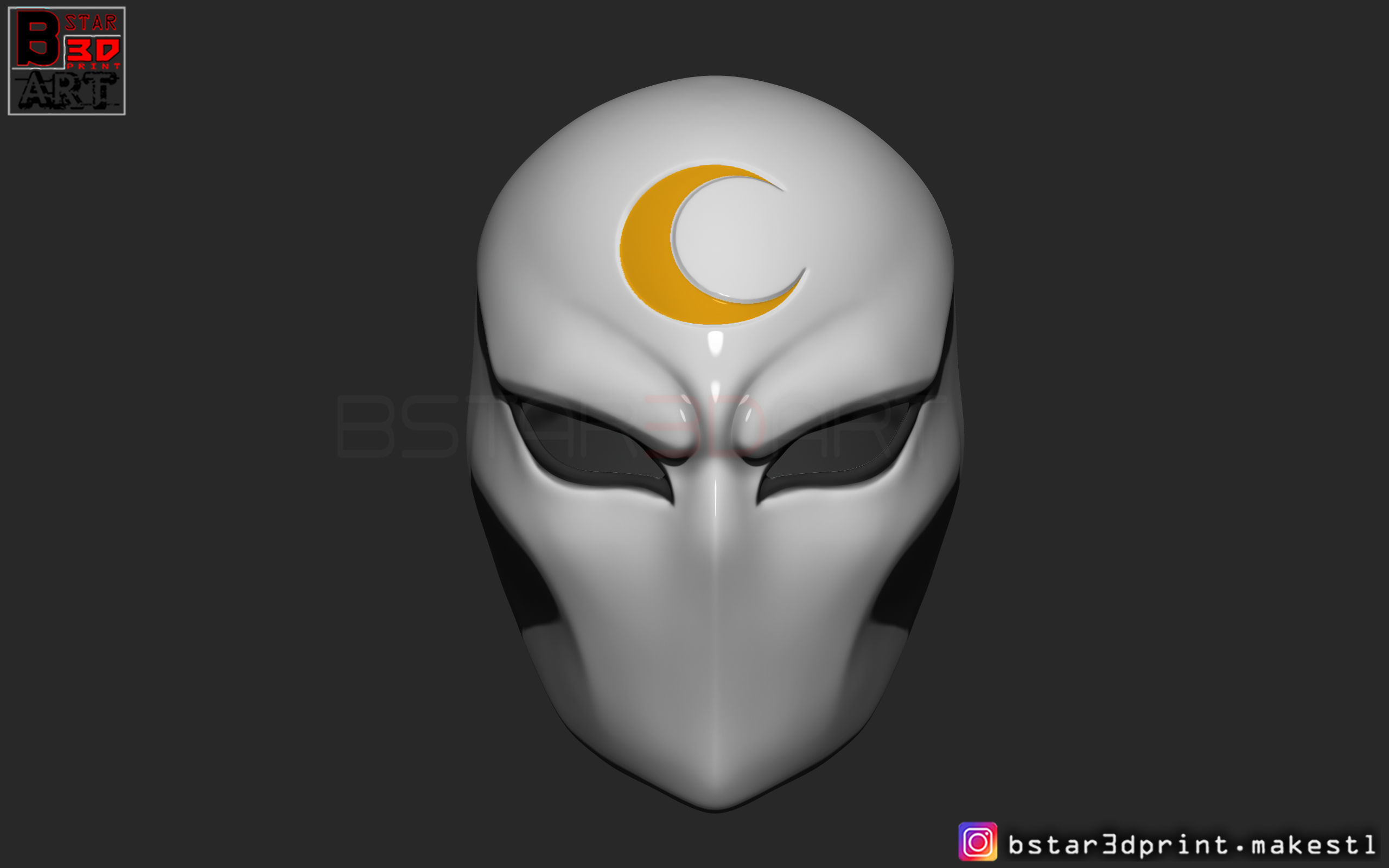 Moon Knight Mask - Marvel Comic helmet  3D print model_6